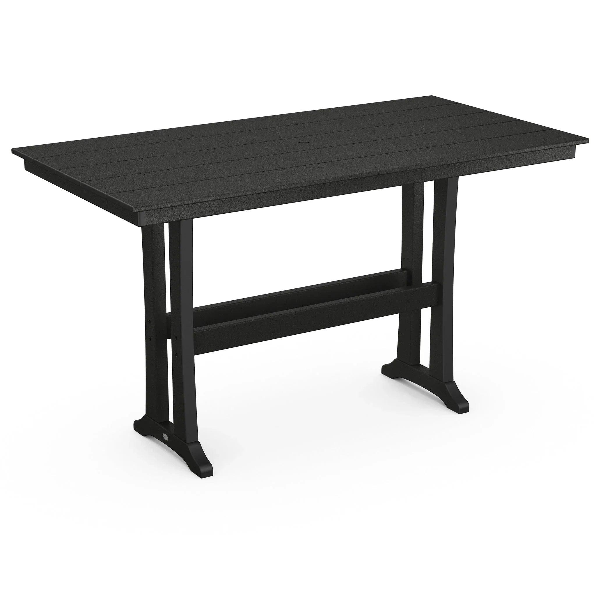 POLYWOOD Farmhouse Trestle 37" x 72" Bar Table 1
