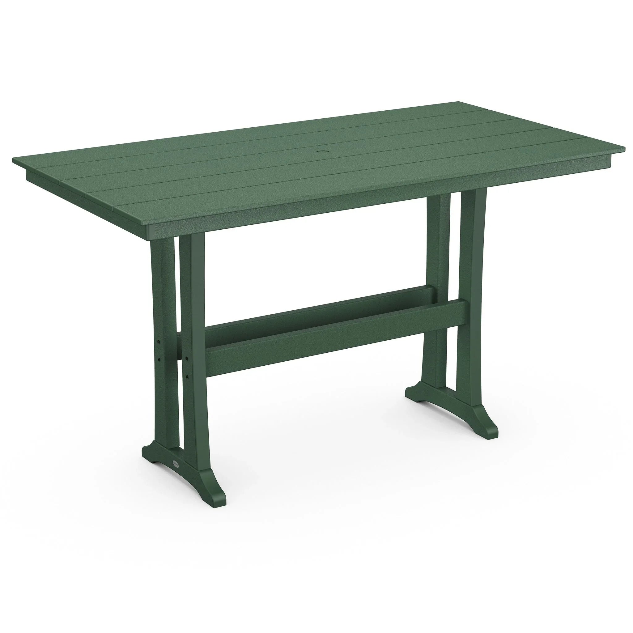 POLYWOOD Farmhouse Trestle 37" x 72" Bar Table 3