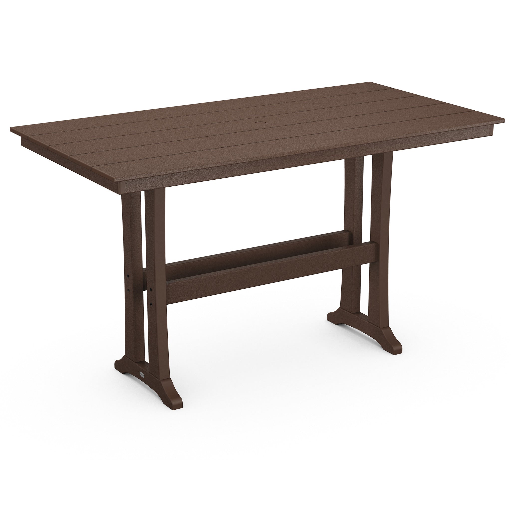 POLYWOOD Farmhouse Trestle 37" x 72" Bar Table 4