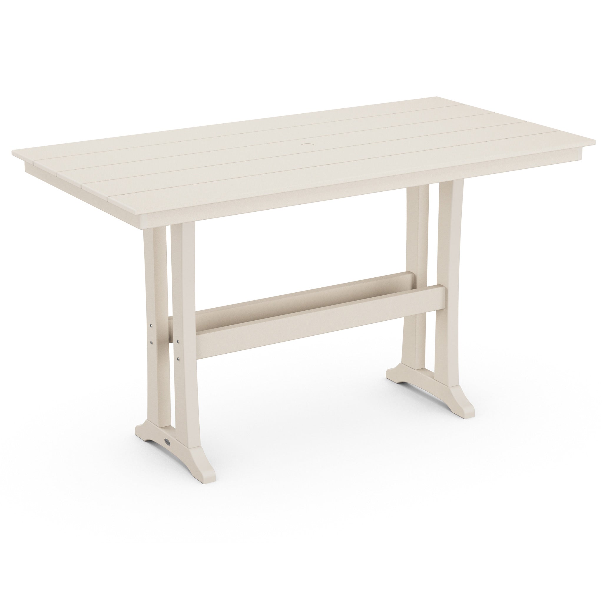 POLYWOOD Farmhouse Trestle 37" x 72" Bar Table 7