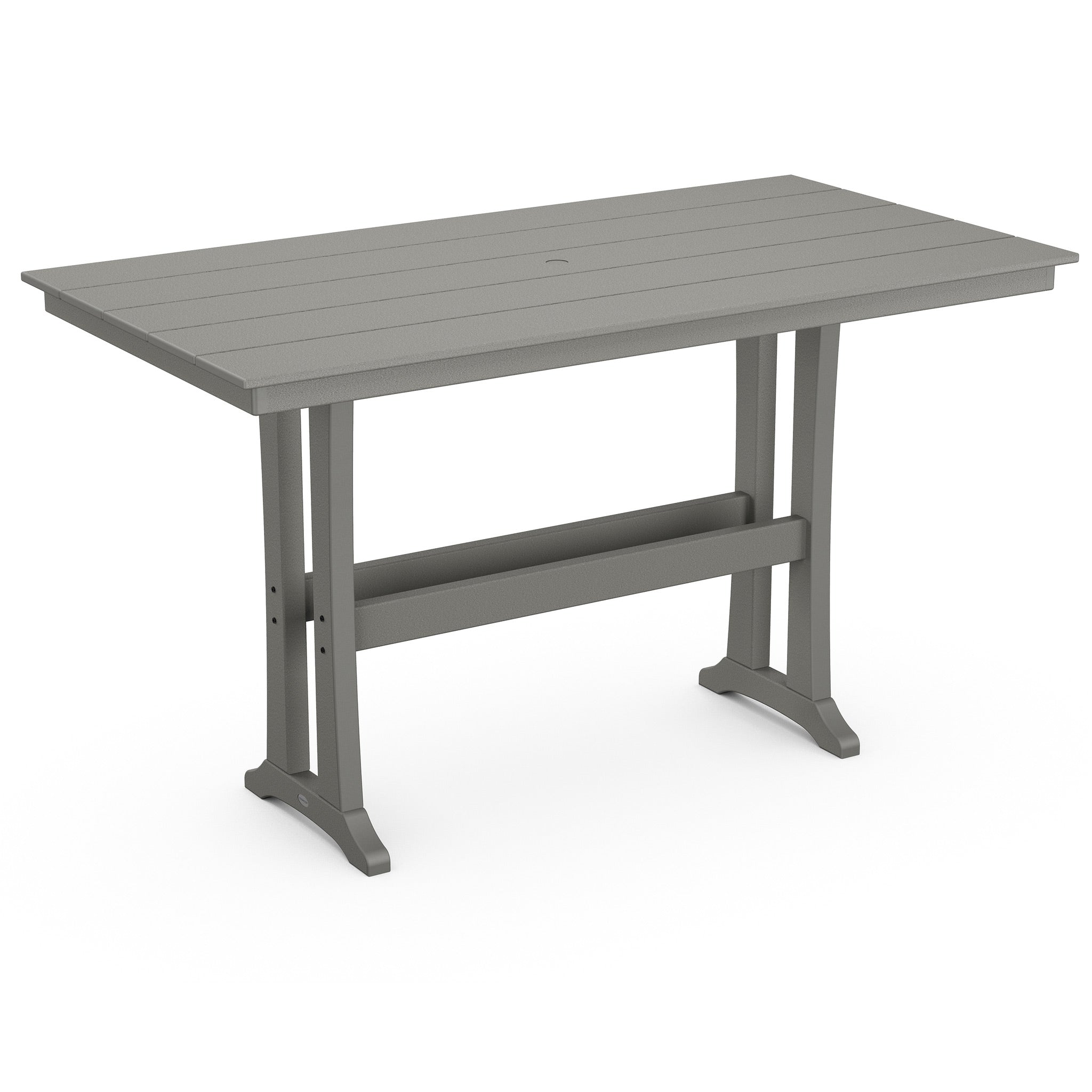 POLYWOOD Farmhouse Trestle 37" x 72" Bar Table 2