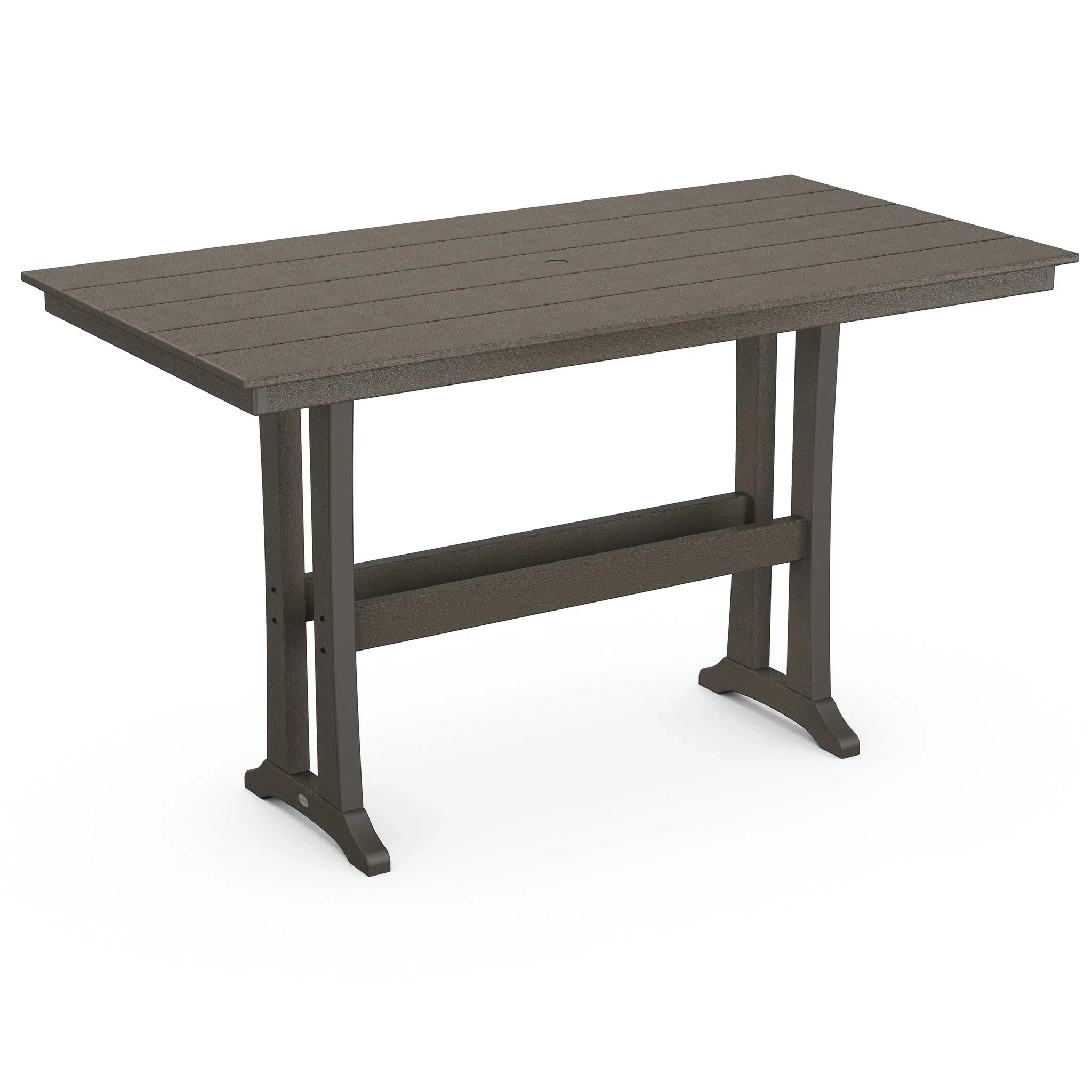 POLYWOOD Farmhouse Trestle 37" x 72" Bar Table 8