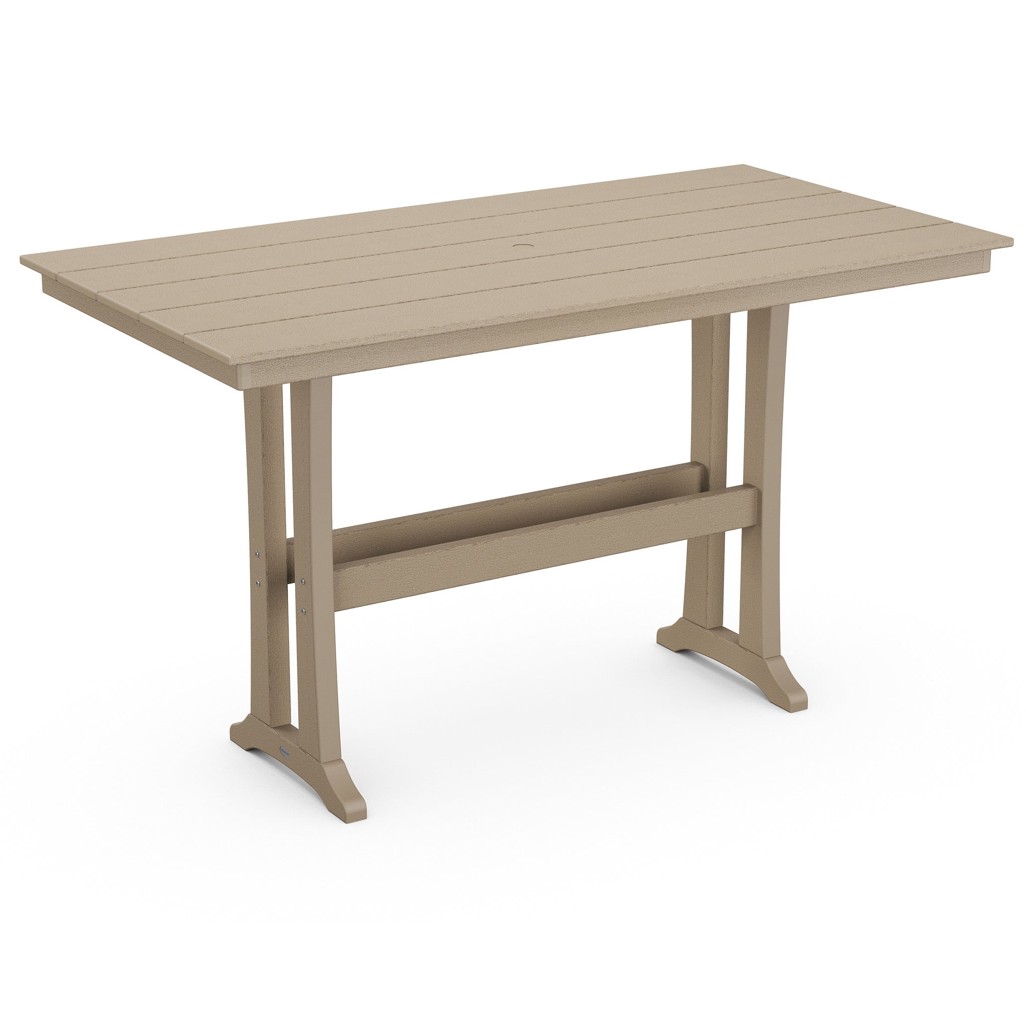 POLYWOOD Farmhouse Trestle 37" x 72" Bar Table 9