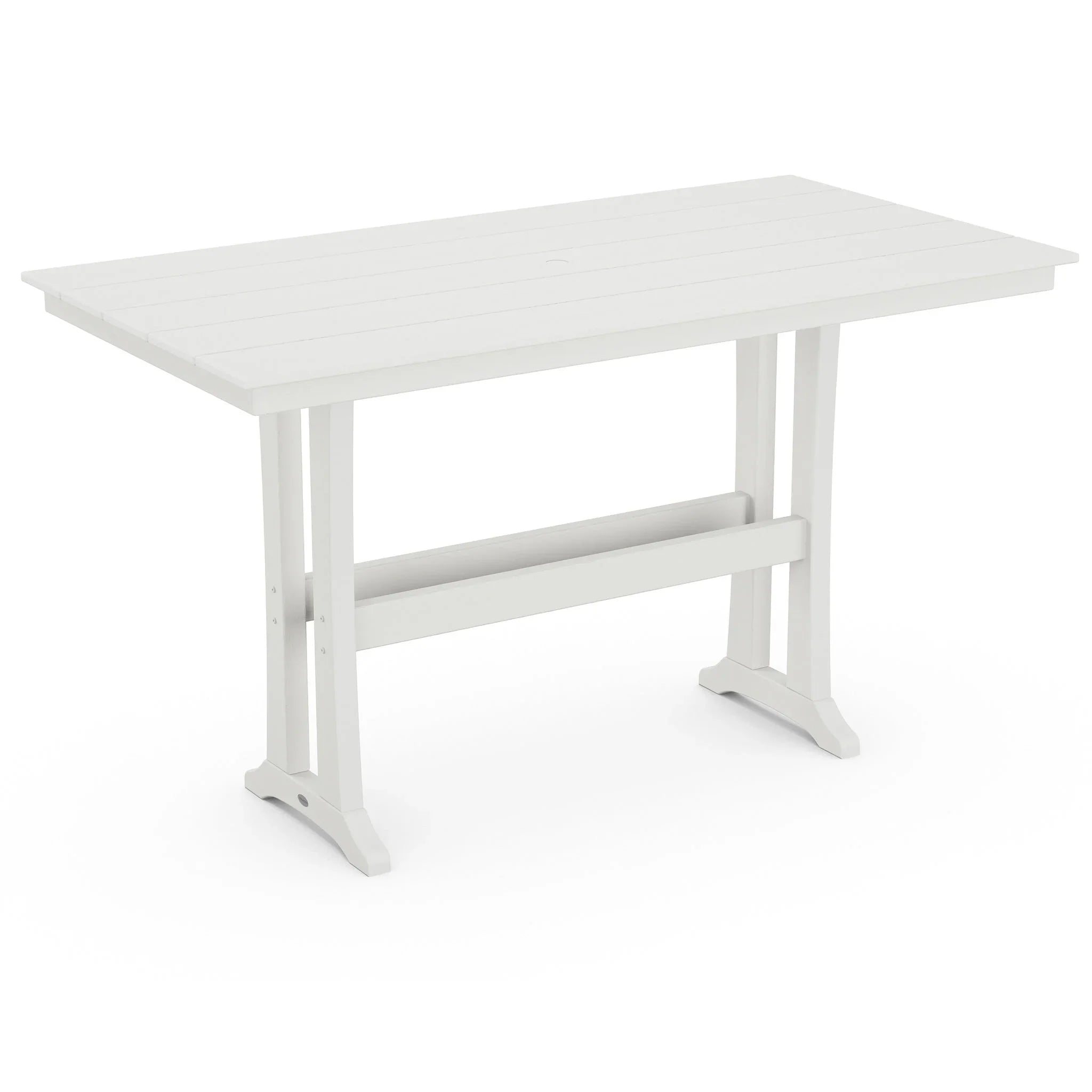 POLYWOOD Farmhouse Trestle 37" x 72" Bar Table 10