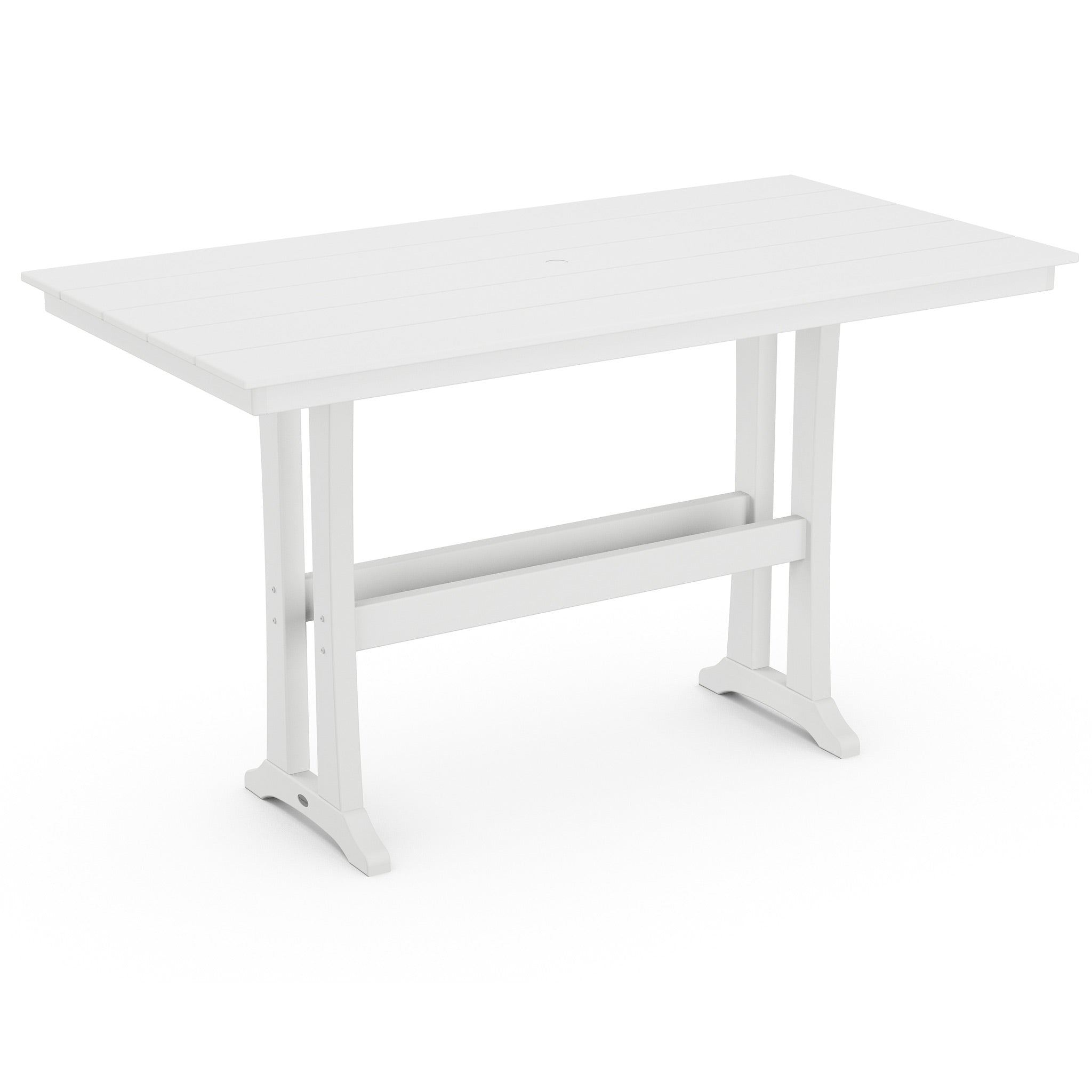 POLYWOOD Farmhouse Trestle 37" x 72" Bar Table 6