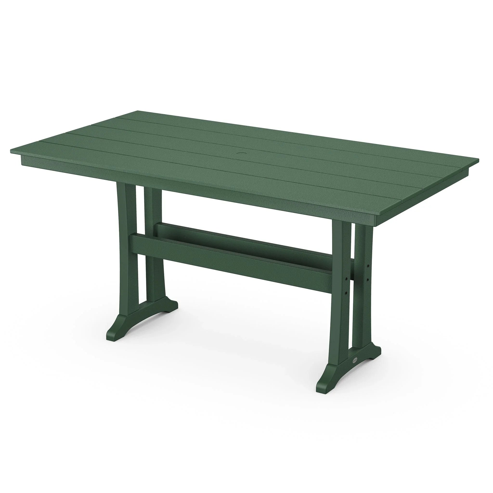 POLYWOOD Farmhouse Trestle 37" x 72" Counter Table 3