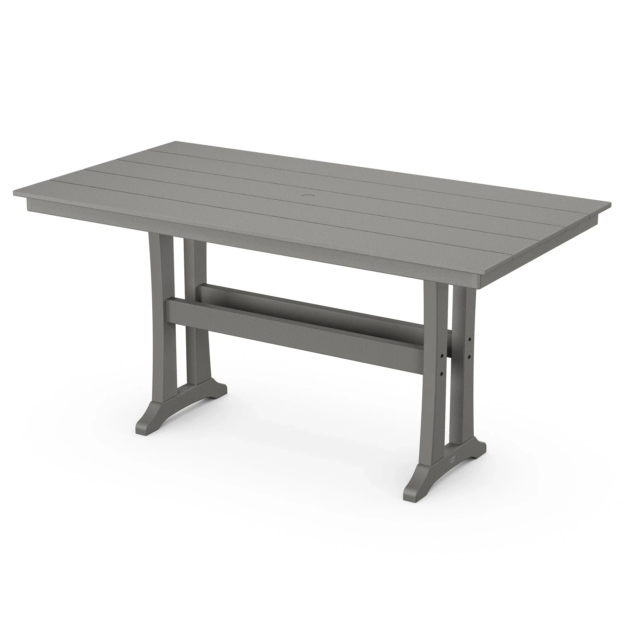POLYWOOD Farmhouse Trestle 37" x 72" Counter Table 2