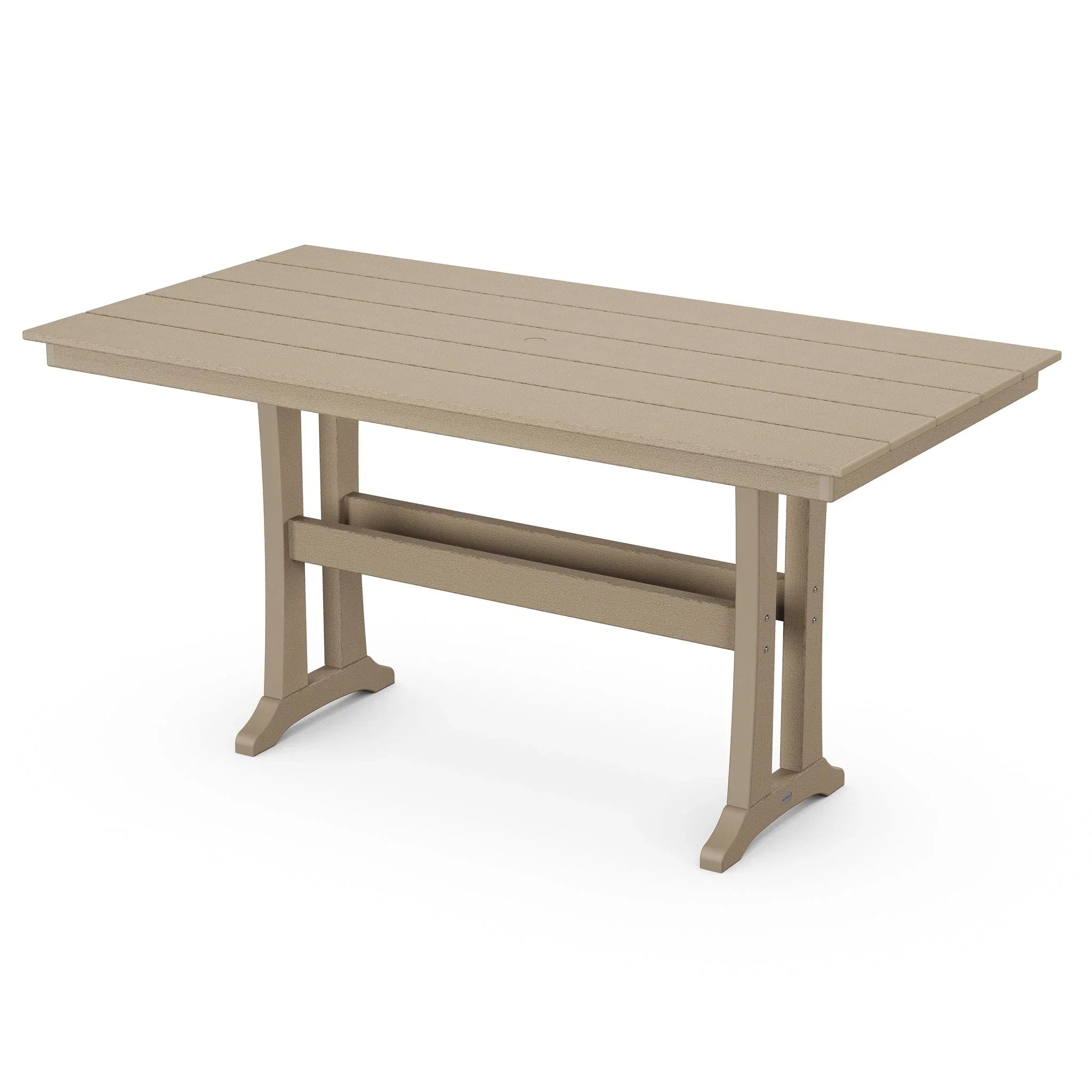 POLYWOOD Farmhouse Trestle 37" x 72" Counter Table 9
