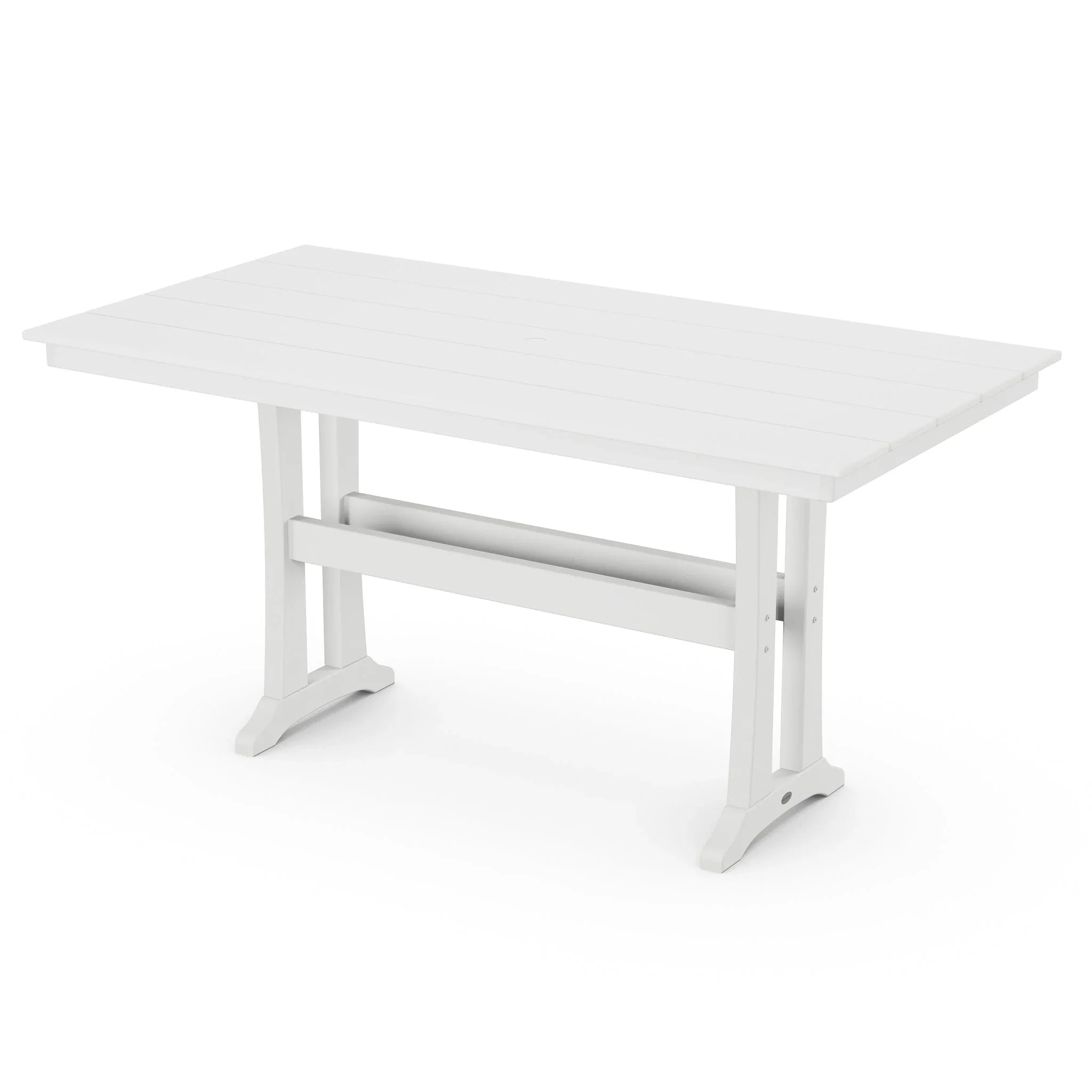 POLYWOOD Farmhouse Trestle 37" x 72" Counter Table 6