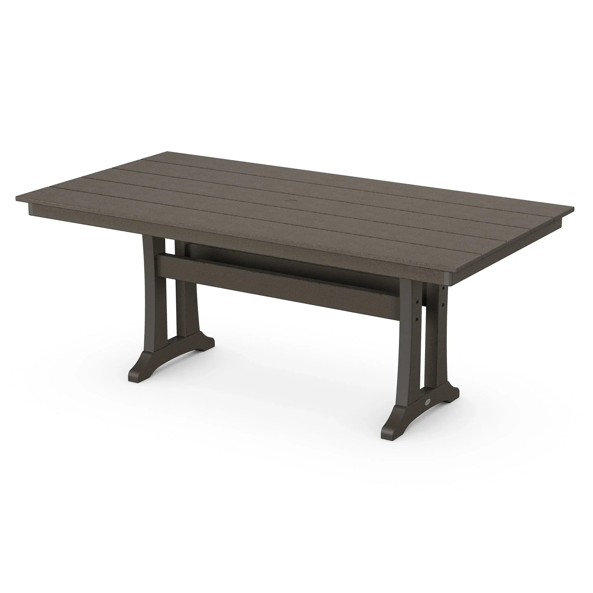 POLYWOOD Farmhouse Trestle 37" x 72" Dining Table 8