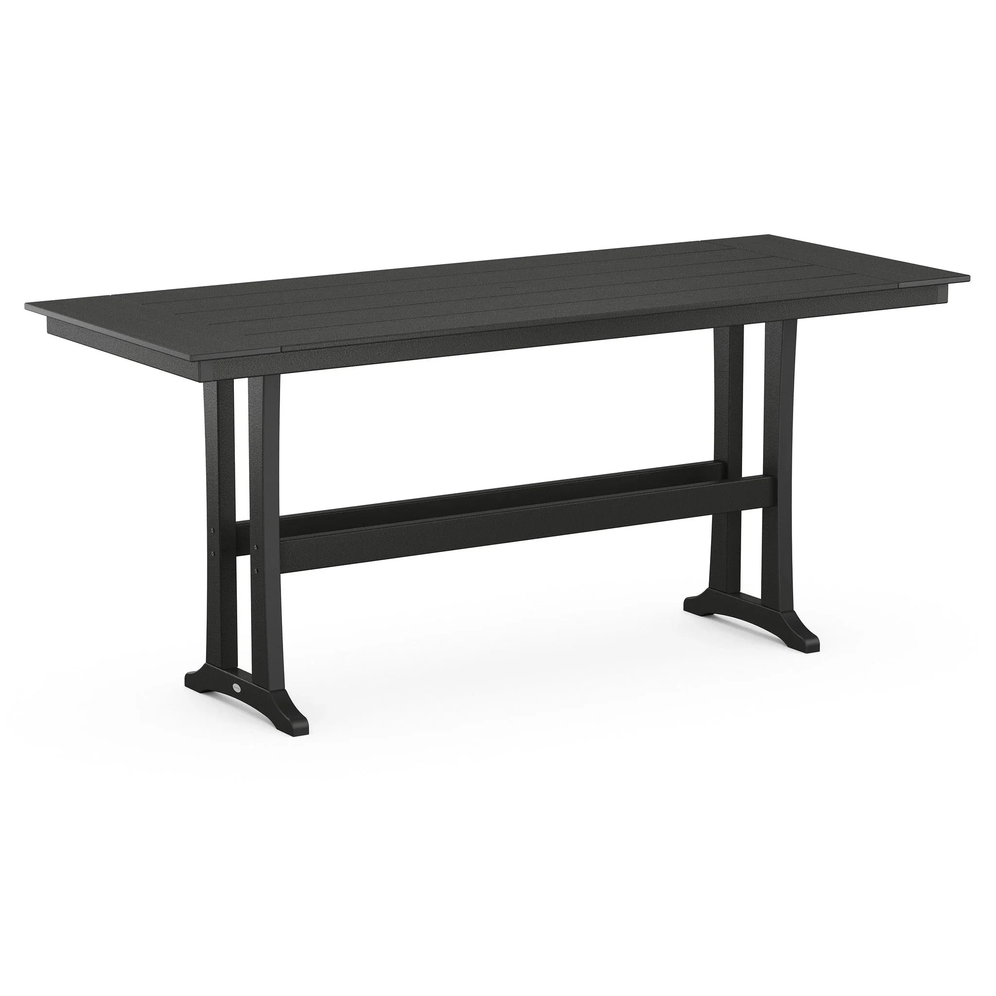POLYWOOD Farmhouse Trestle 38" x 96" Bar Table 1