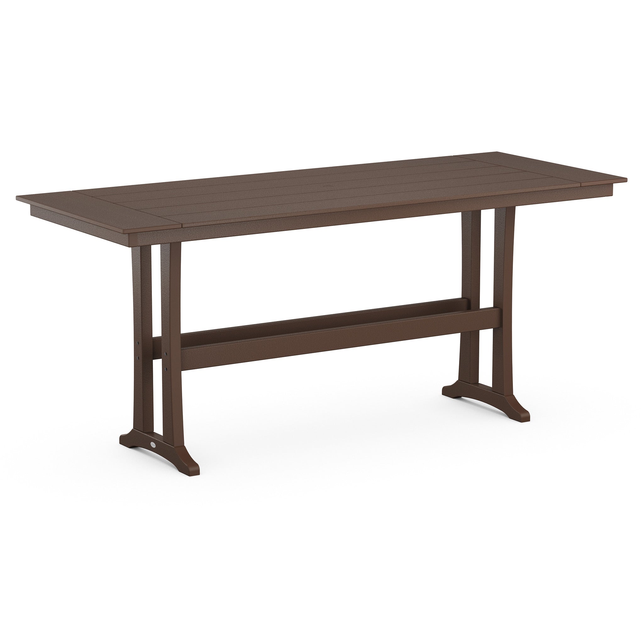 POLYWOOD Farmhouse Trestle 38" x 96" Bar Table 4