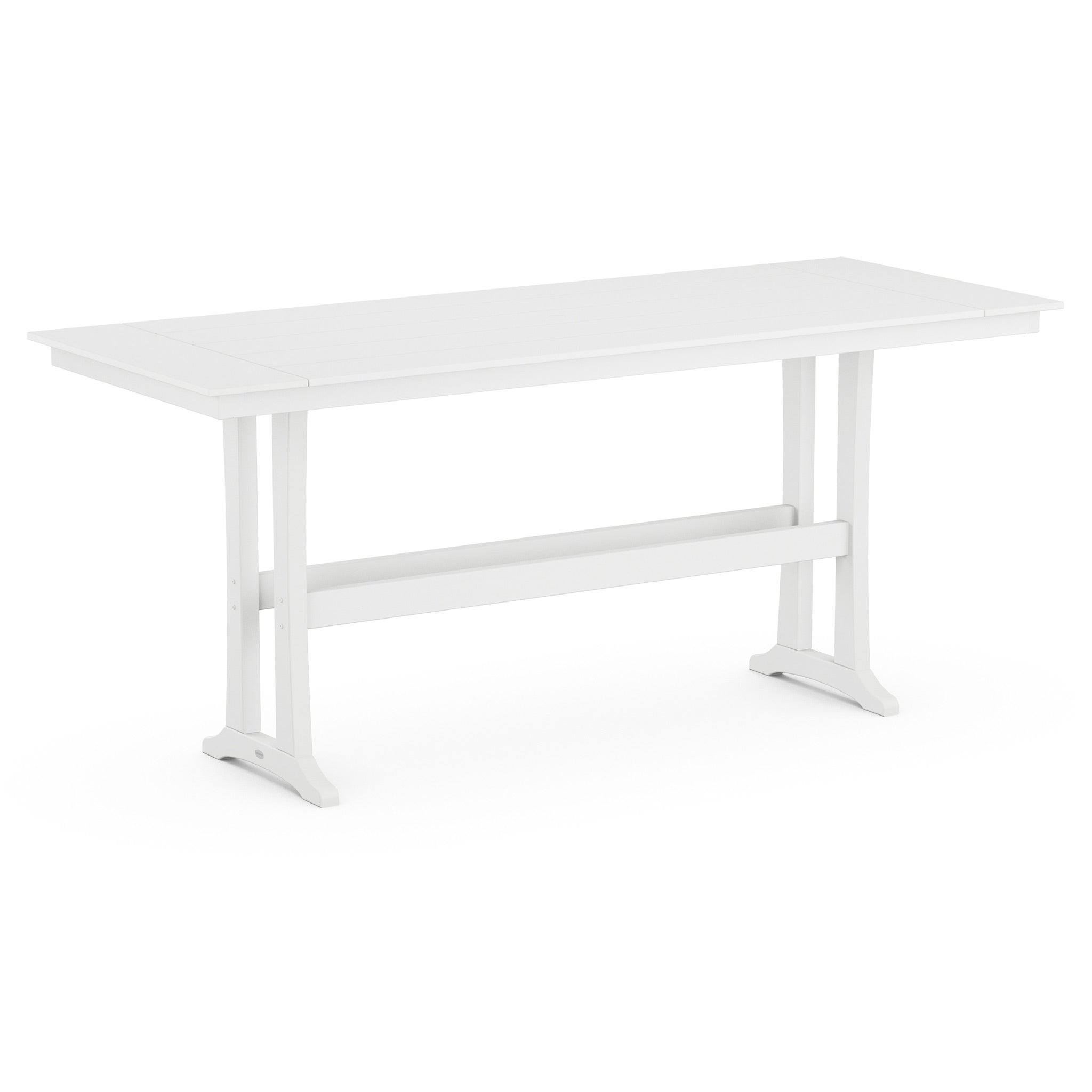 POLYWOOD Farmhouse Trestle 38" x 96" Bar Table 6