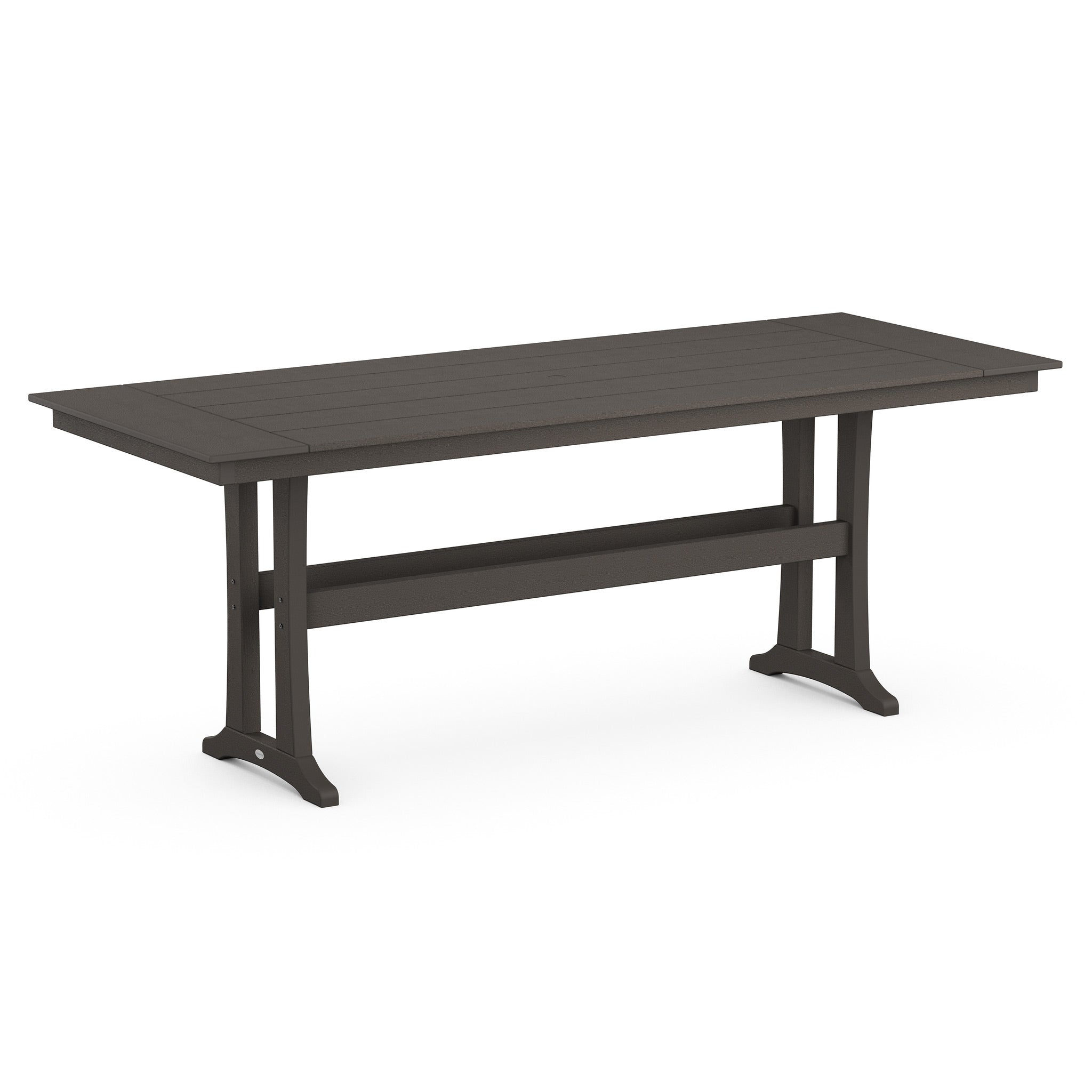 POLYWOOD Farmhouse Trestle 38" x 96" Counter Table 8