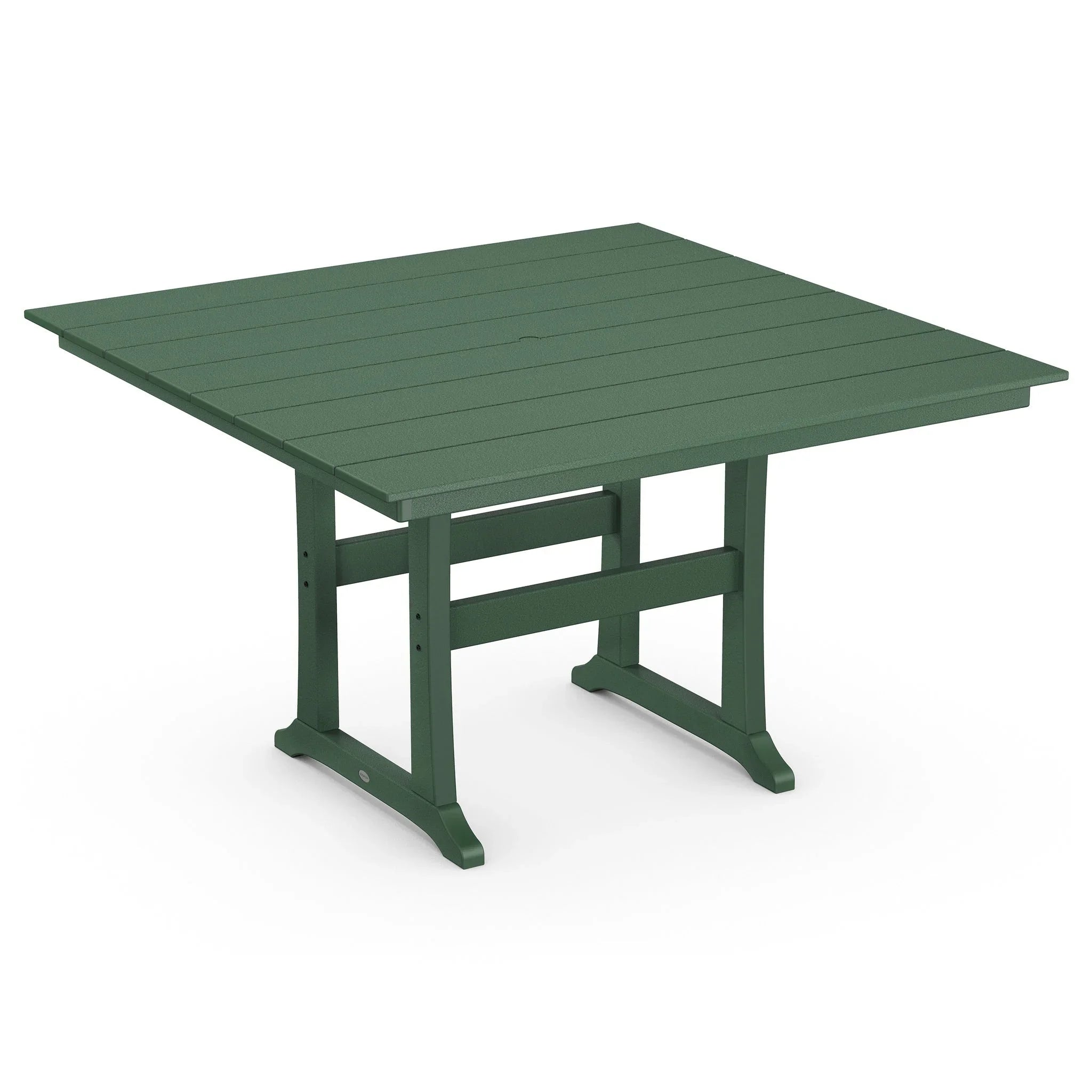 POLYWOOD Farmhouse Trestle 59" Square Counter Table 3