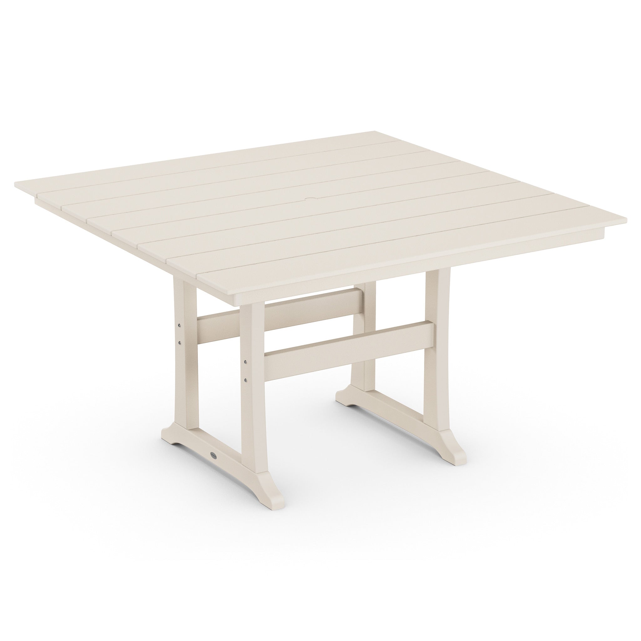 POLYWOOD Farmhouse Trestle 59" Square Counter Table 7