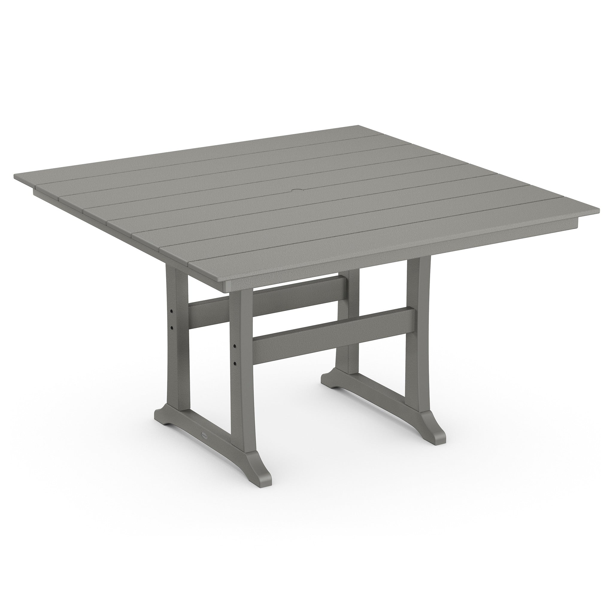 POLYWOOD Farmhouse Trestle 59" Square Counter Table 2
