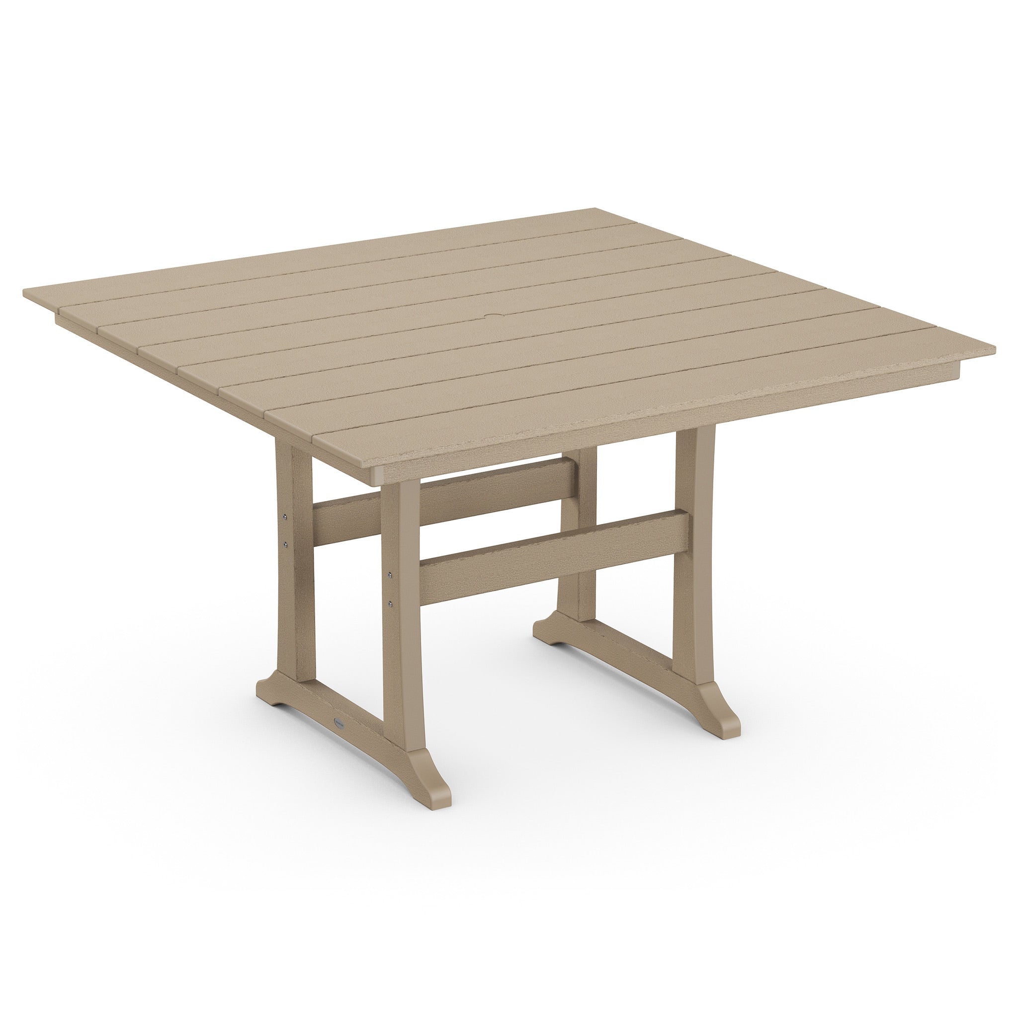 POLYWOOD Farmhouse Trestle 59" Square Counter Table 9