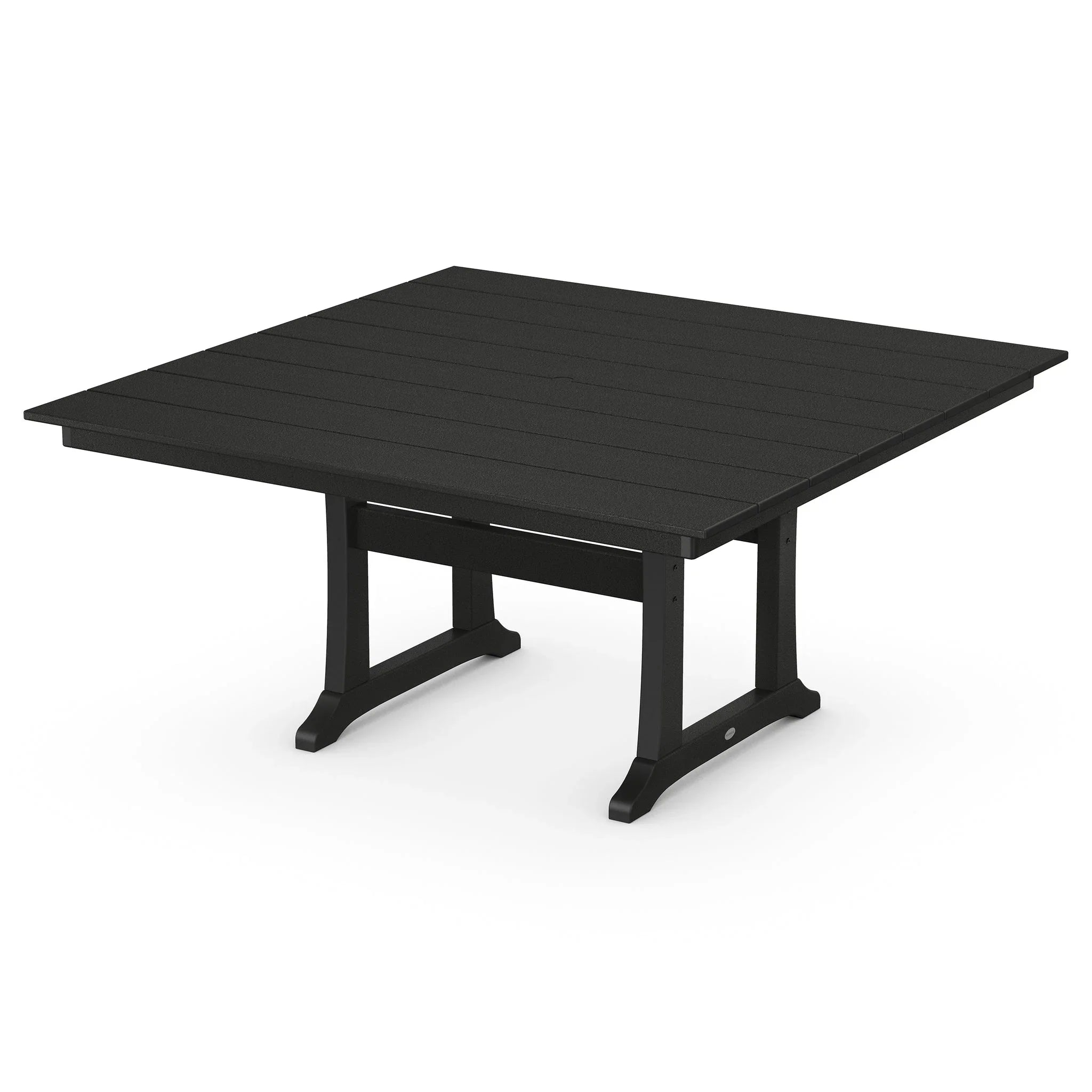 POLYWOOD Farmhouse Trestle 59" Square Dining Table 1