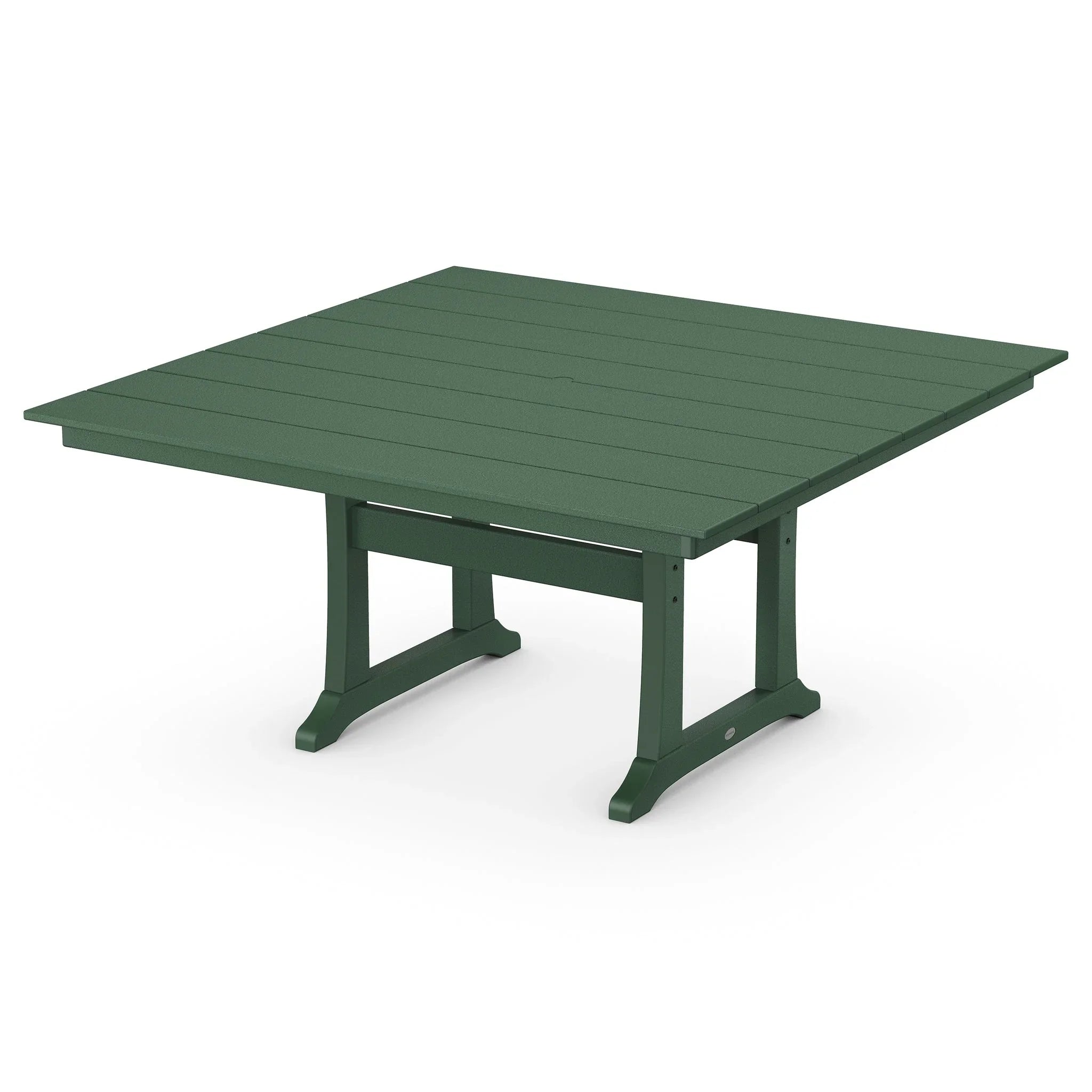 POLYWOOD Farmhouse Trestle 59" Square Dining Table 3