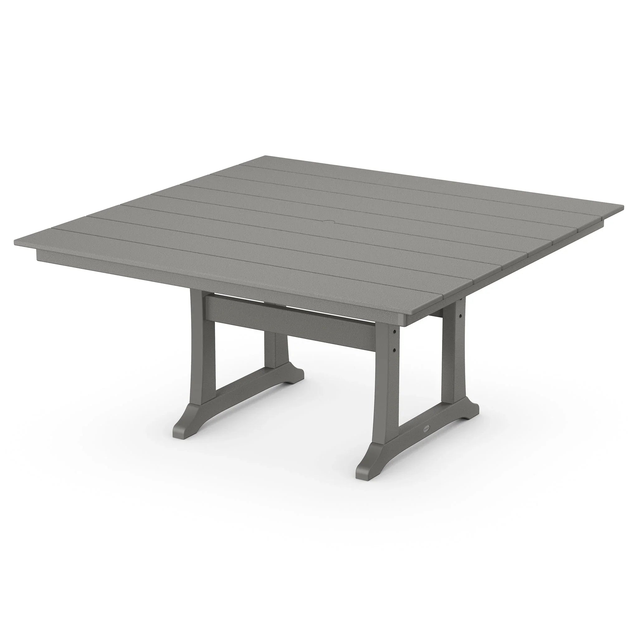 POLYWOOD Farmhouse Trestle 59" Square Dining Table 2