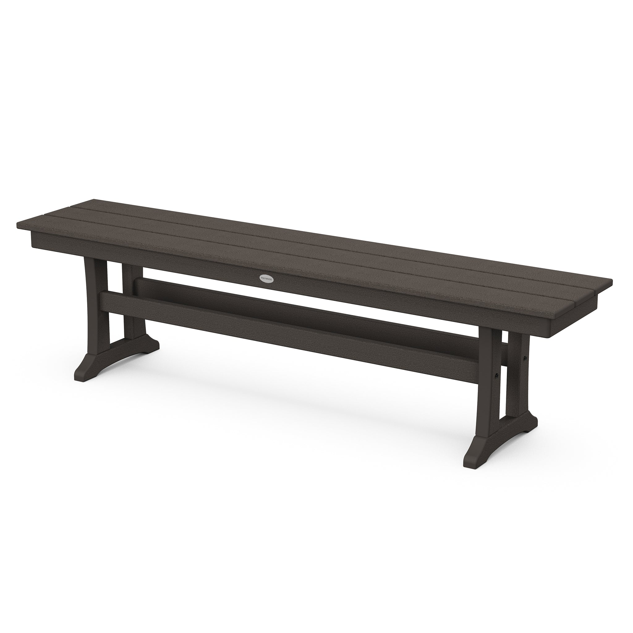 POLYWOOD Farmhouse Trestle 65" Bench 8
