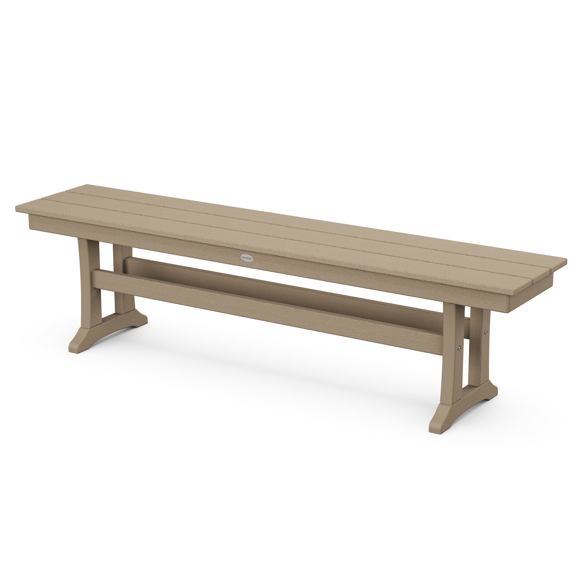 POLYWOOD Farmhouse Trestle 65" Bench 9