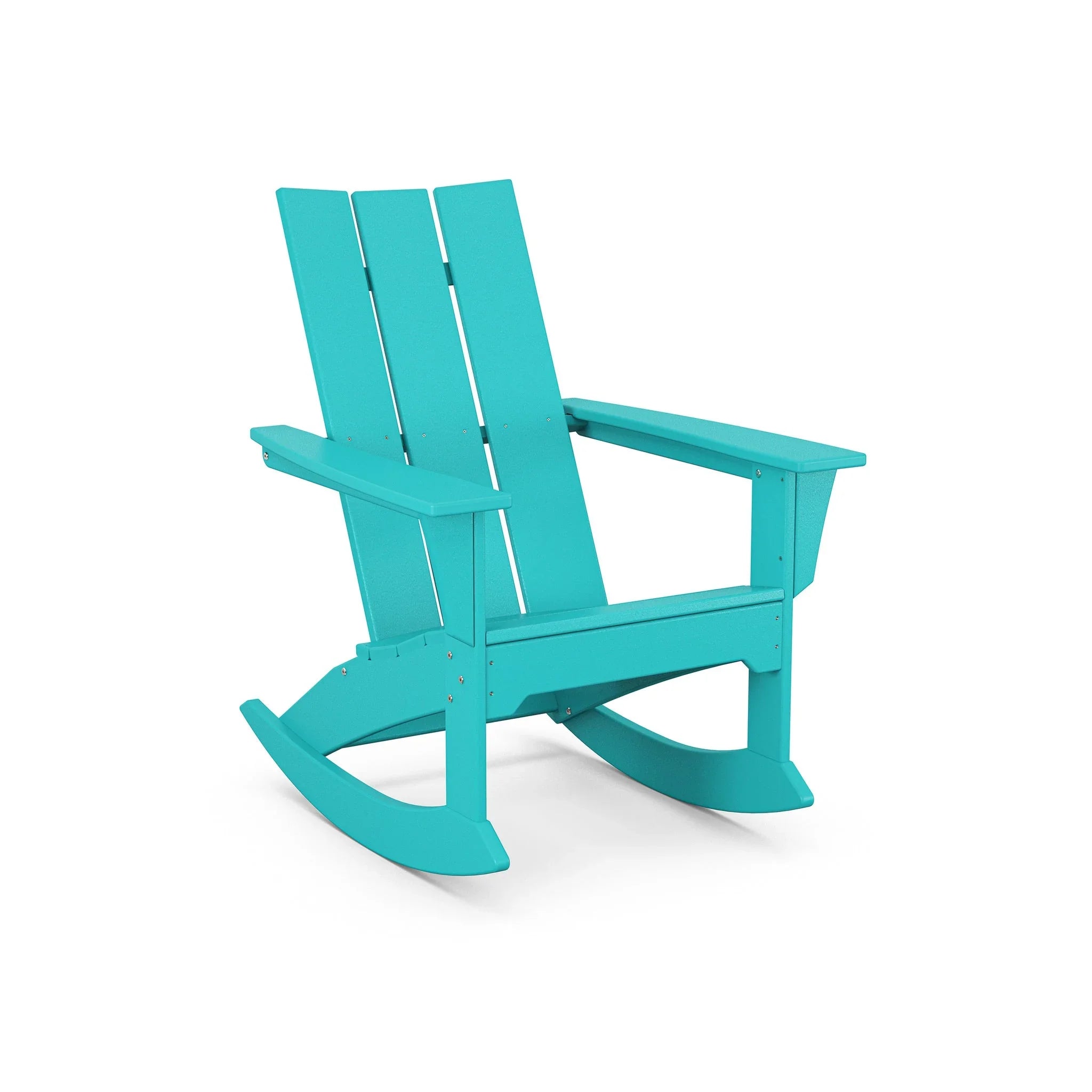 POLYWOOD Modern Adirondack High Back Rocking Chair 8