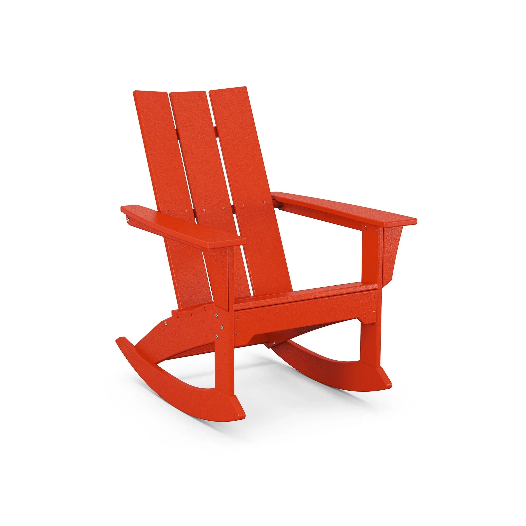 POLYWOOD Modern Adirondack High Back Rocking Chair 13