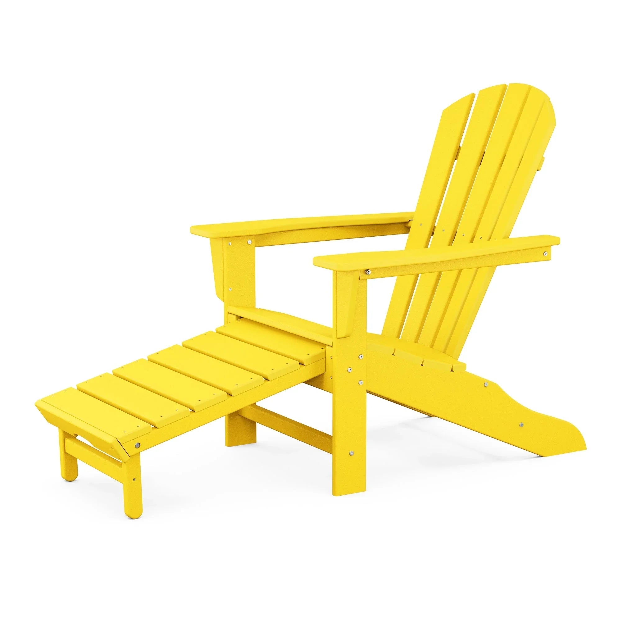 POLYWOOD Palm Coast Ultimate Adirondack with Hideaway Ottoman 9