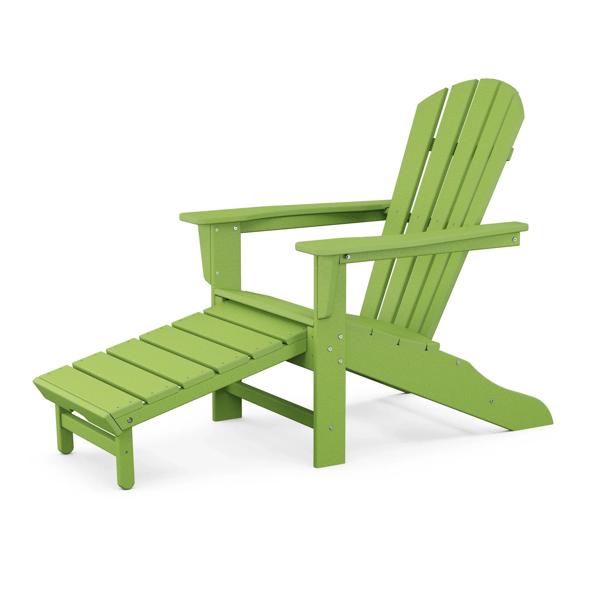 POLYWOOD Palm Coast Ultimate Adirondack with Hideaway Ottoman 10