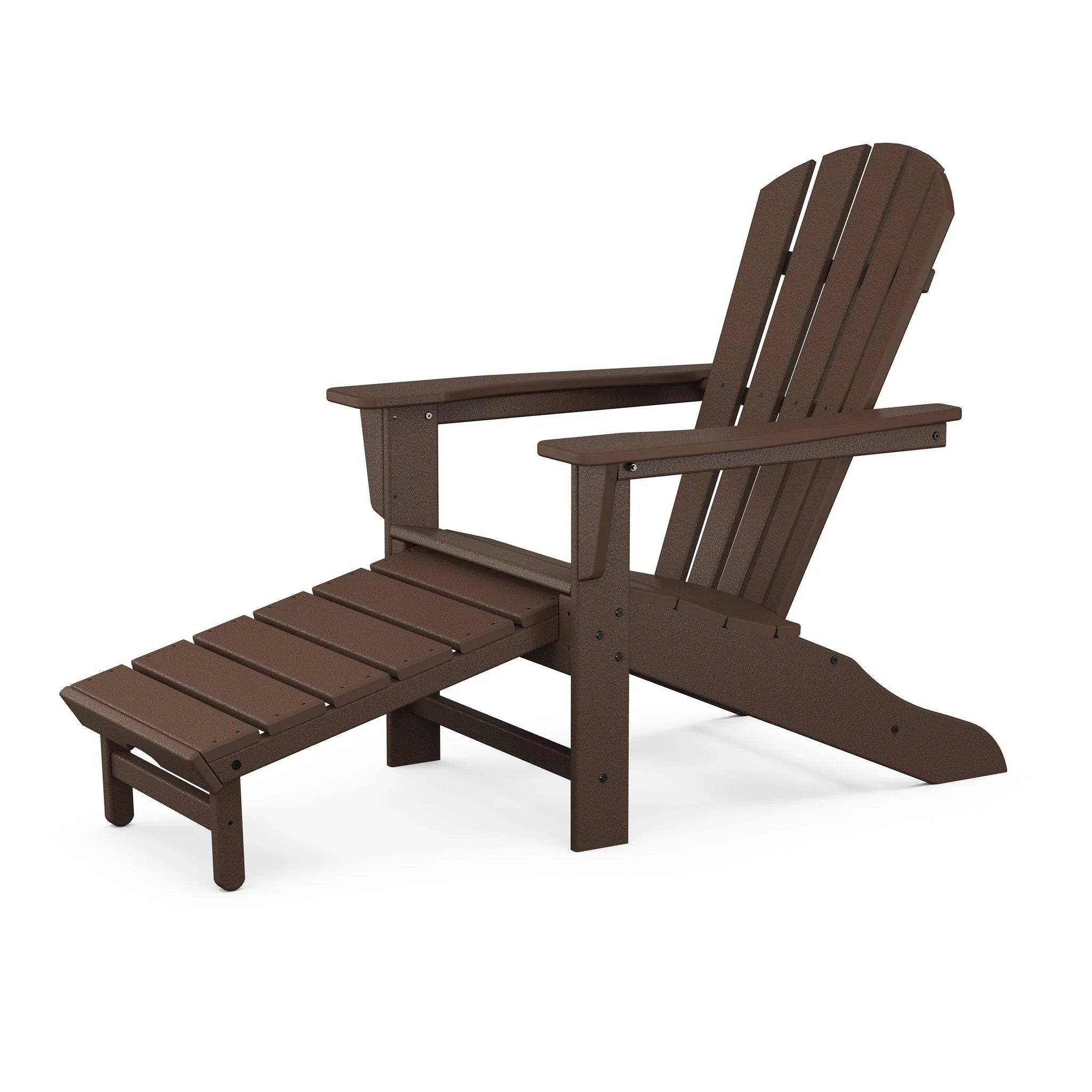 POLYWOOD Palm Coast Ultimate Adirondack with Hideaway Ottoman 4