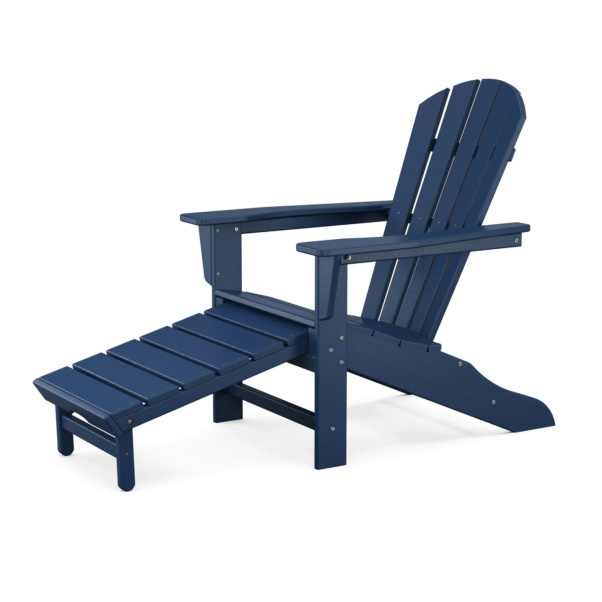 POLYWOOD Palm Coast Ultimate Adirondack with Hideaway Ottoman 11