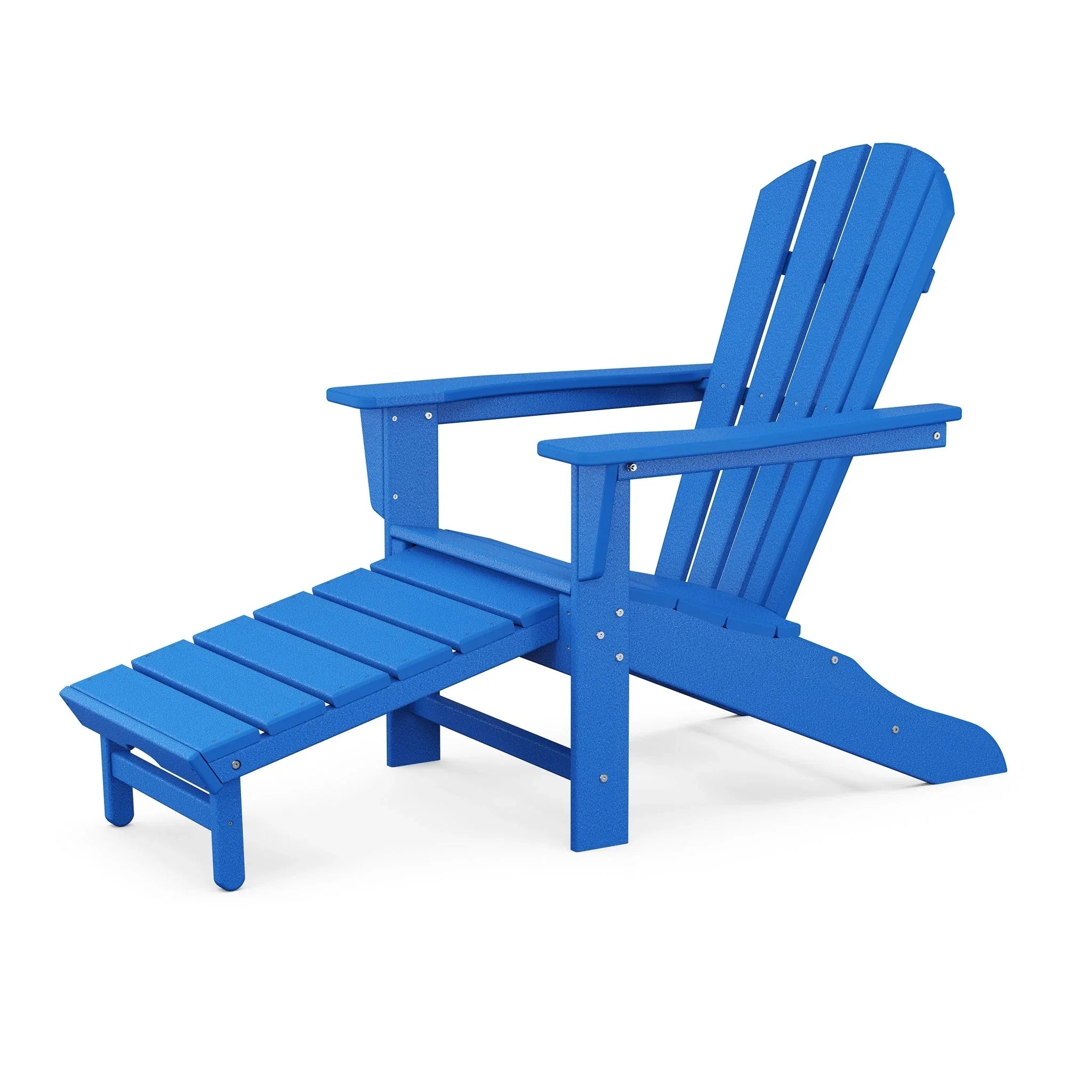 POLYWOOD Palm Coast Ultimate Adirondack with Hideaway Ottoman 12