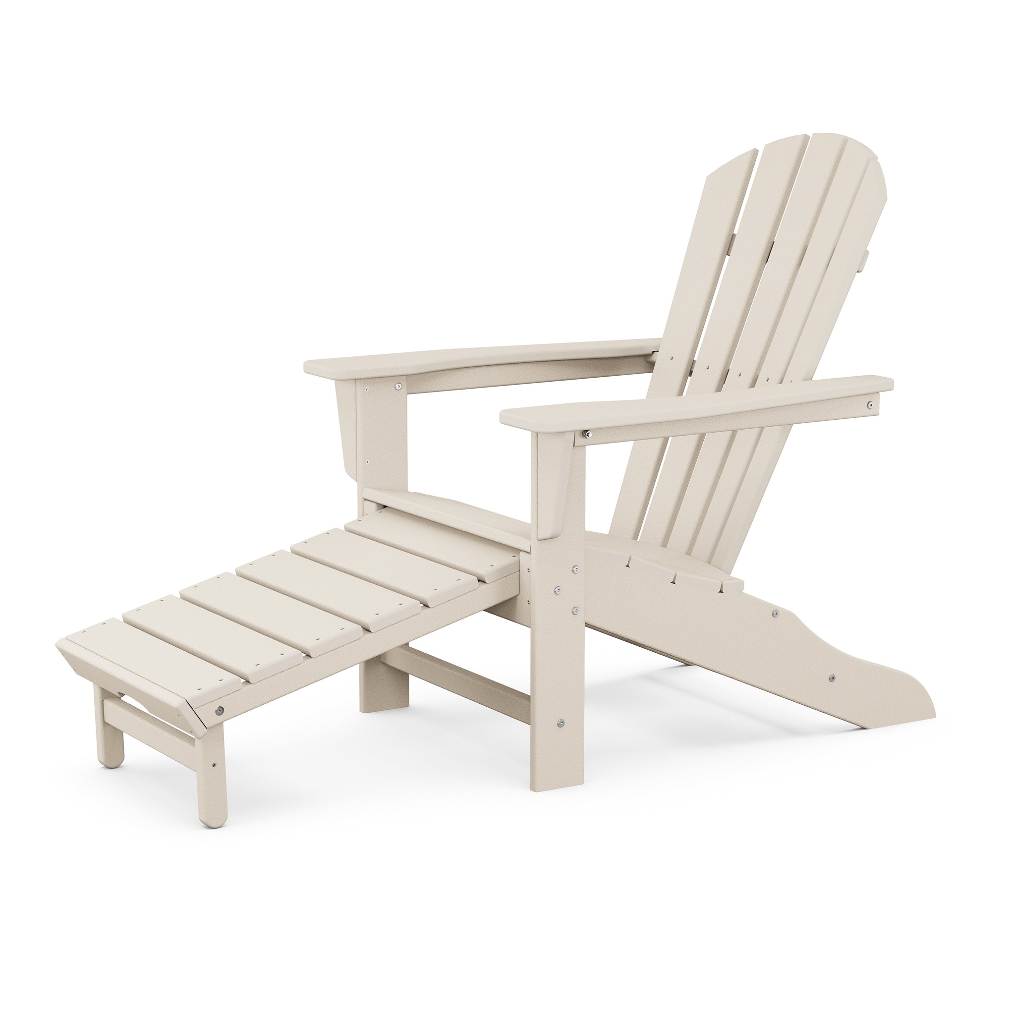 POLYWOOD Palm Coast Ultimate Adirondack with Hideaway Ottoman 7