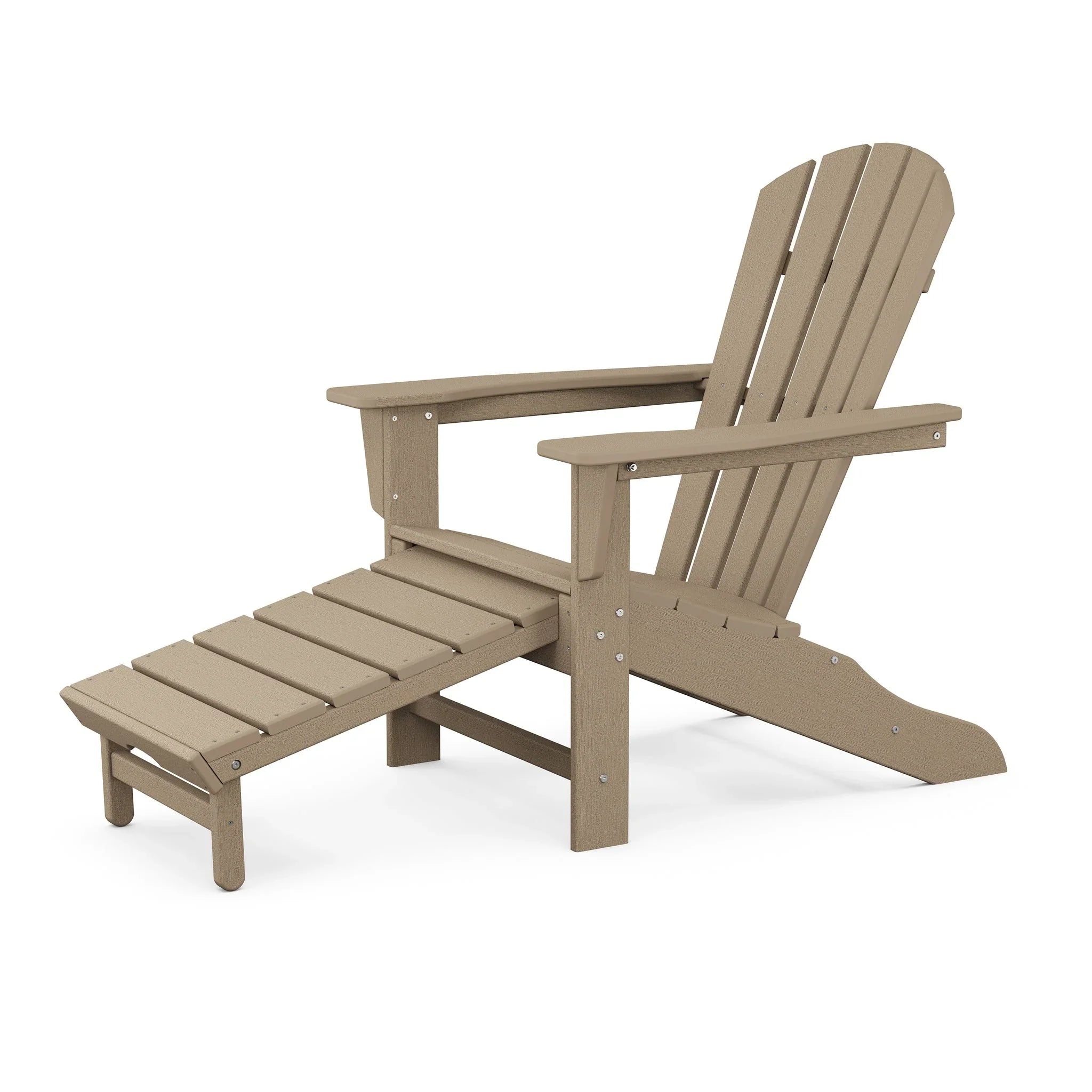 POLYWOOD Palm Coast Ultimate Adirondack with Hideaway Ottoman 16