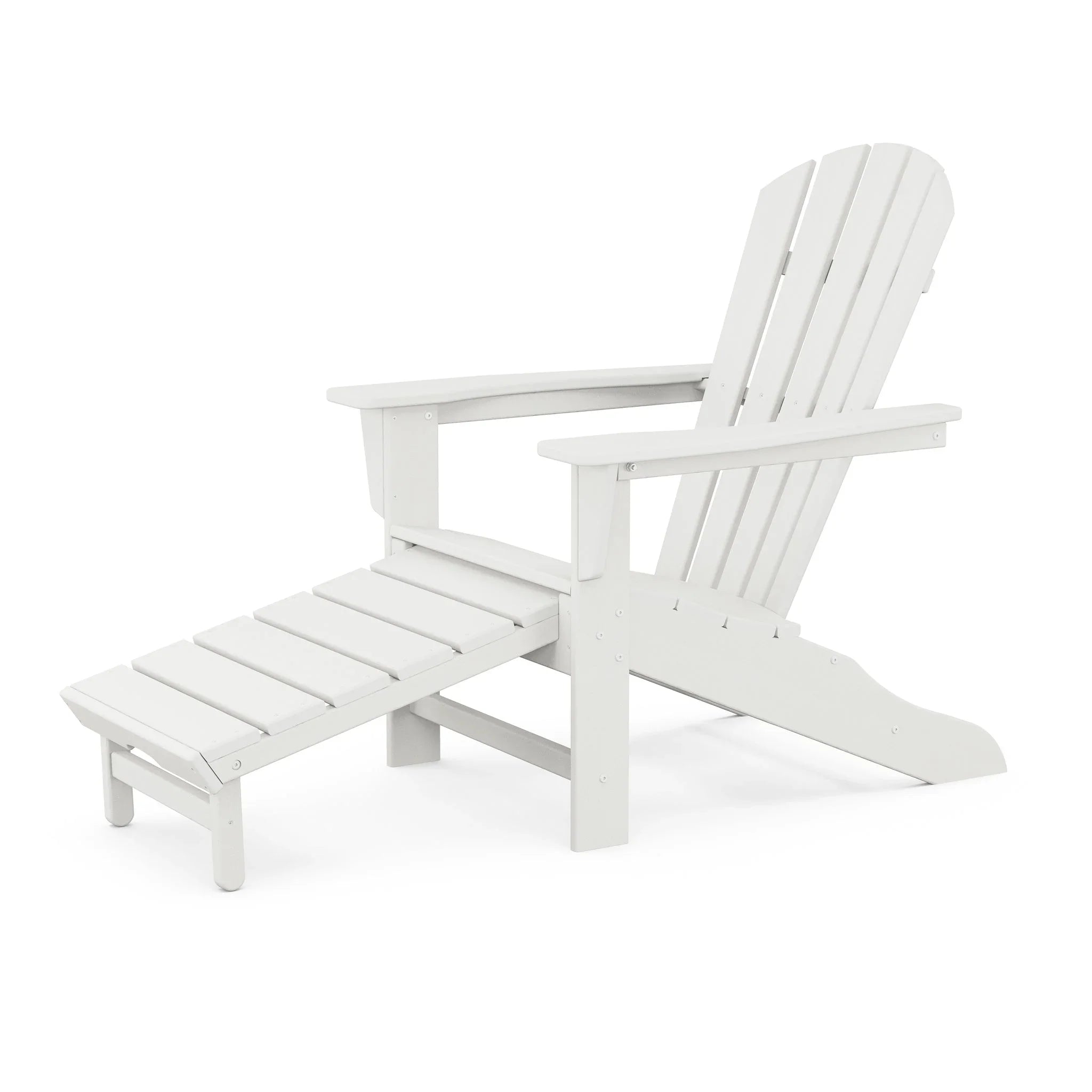 POLYWOOD Palm Coast Ultimate Adirondack with Hideaway Ottoman 17