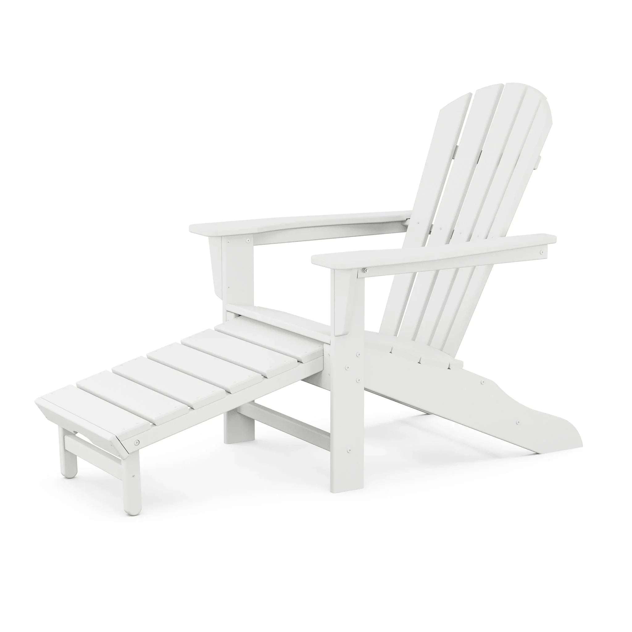POLYWOOD Palm Coast Ultimate Adirondack with Hideaway Ottoman 6