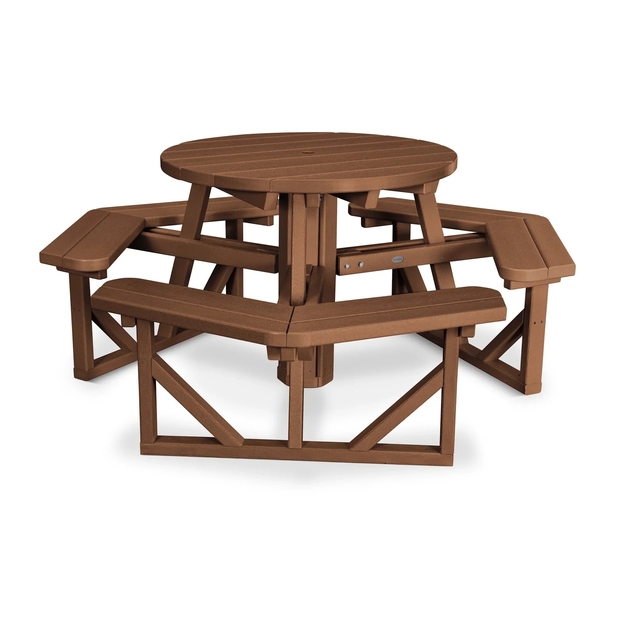 POLYWOOD Park 36" Round Picnic Table 5