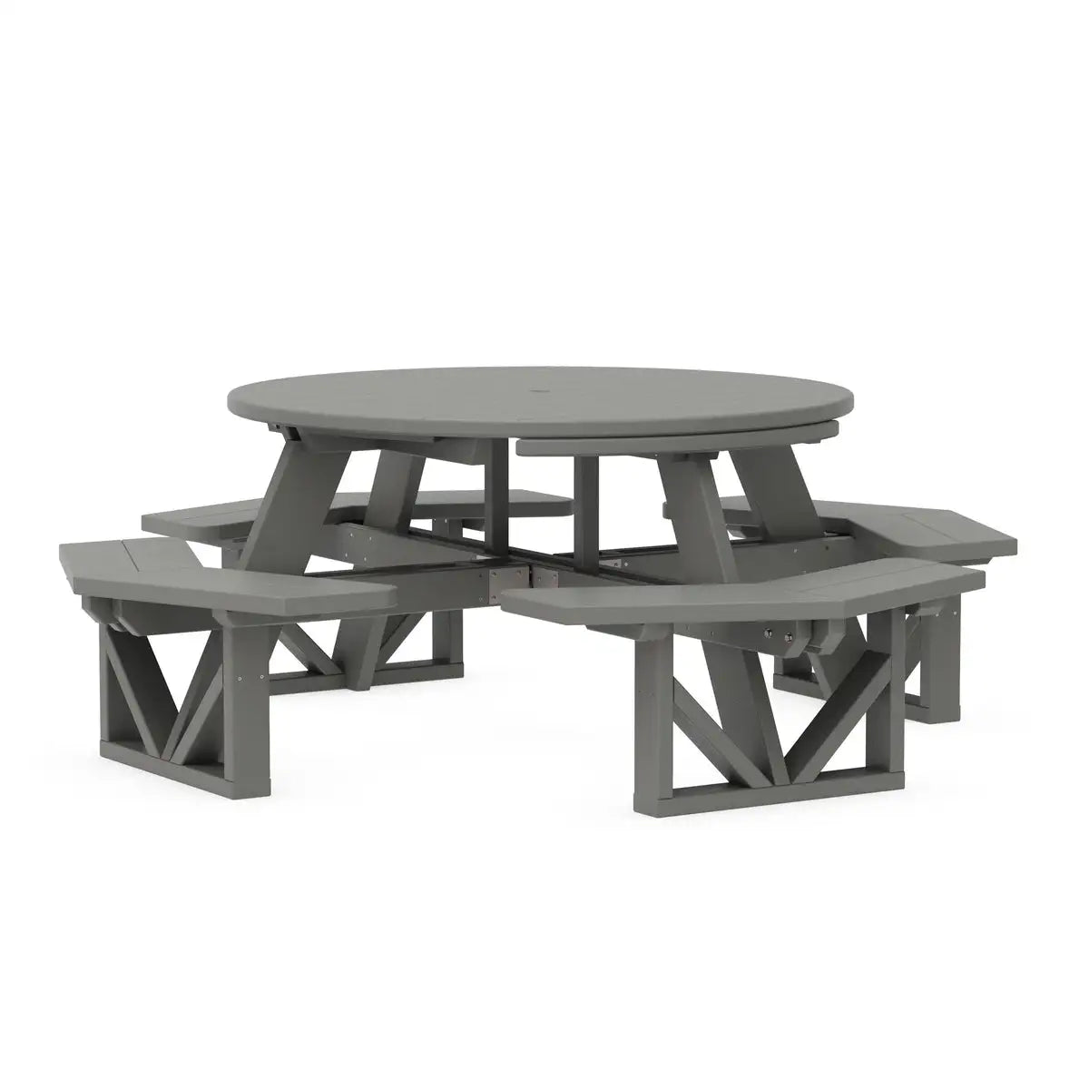 Park 53" Octagon Picnic Table 9