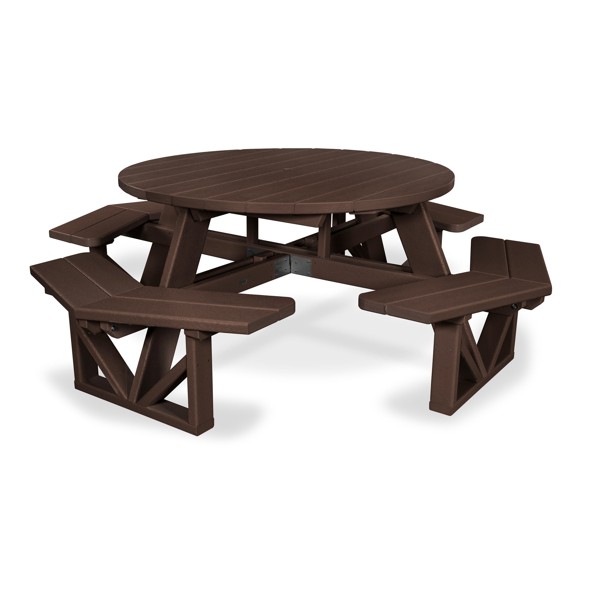 POLYWOOD Park 53" Octagon Picnic Table 4