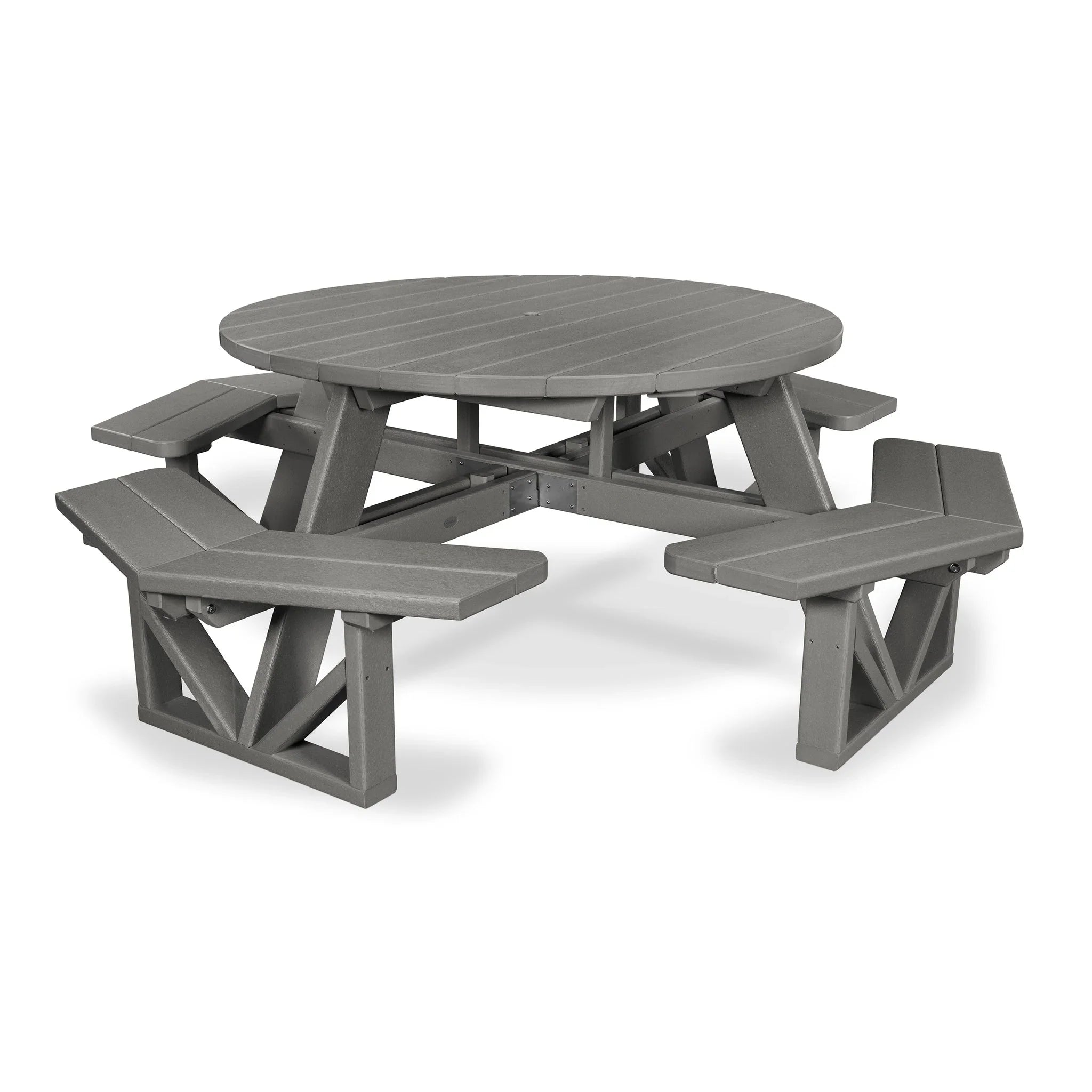 POLYWOOD Park 53" Octagon Picnic Table 2
