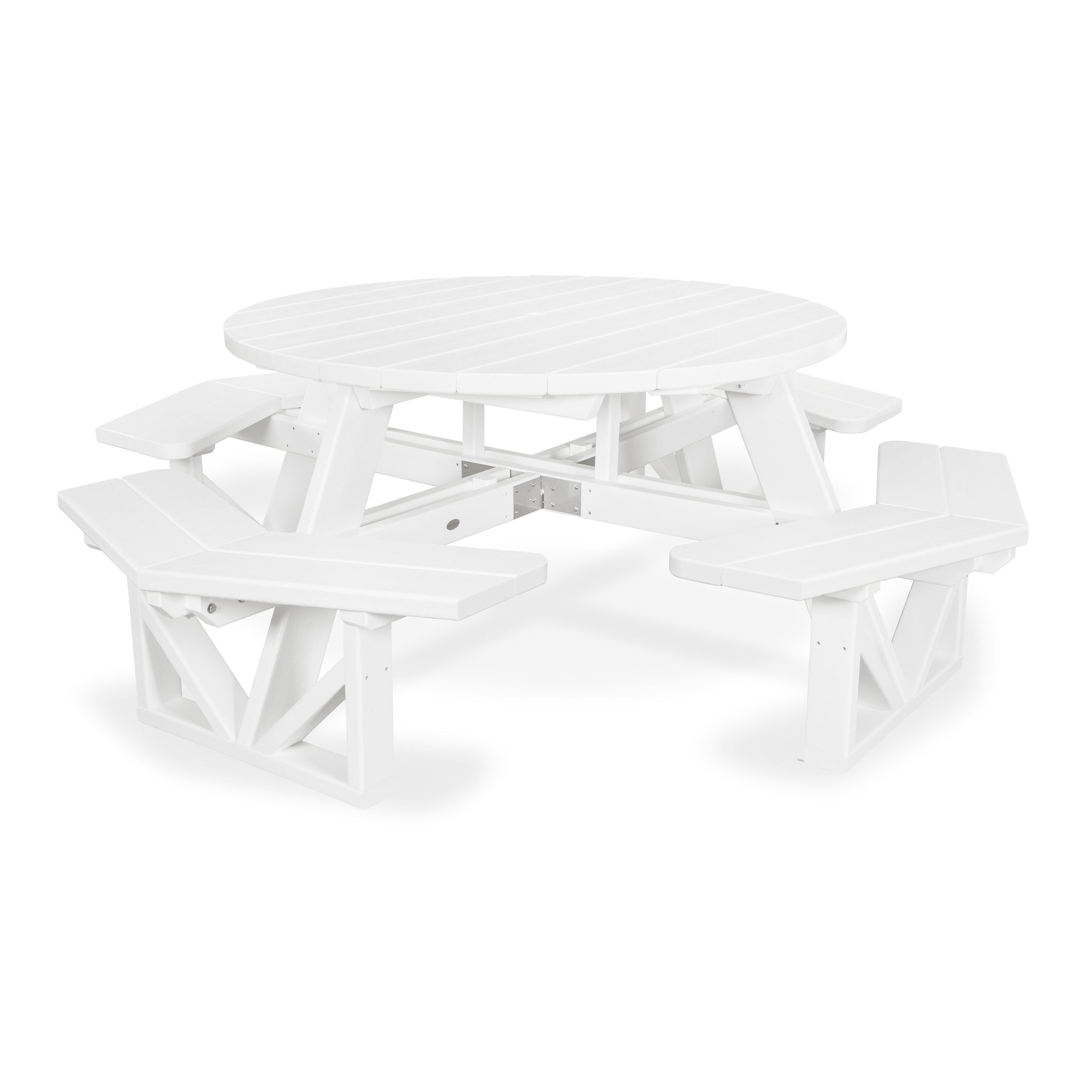 POLYWOOD Park 53" Octagon Picnic Table 6