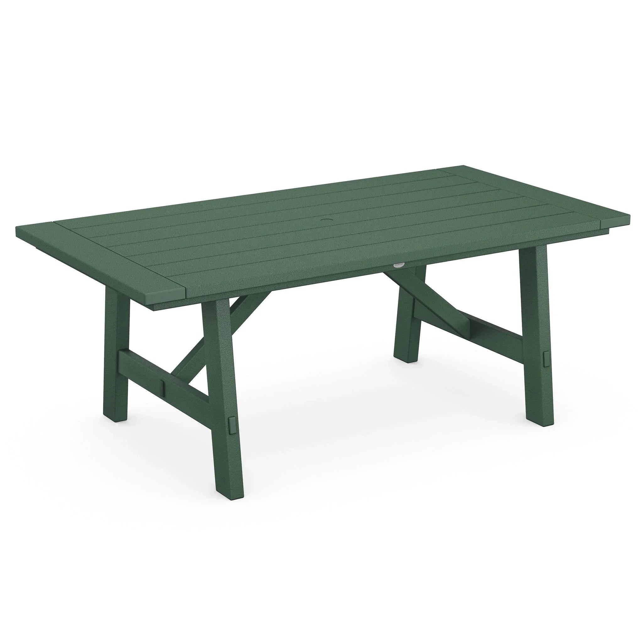 POLYWOOD Rustic Farmhouse 39" x 75" Dining Table 3