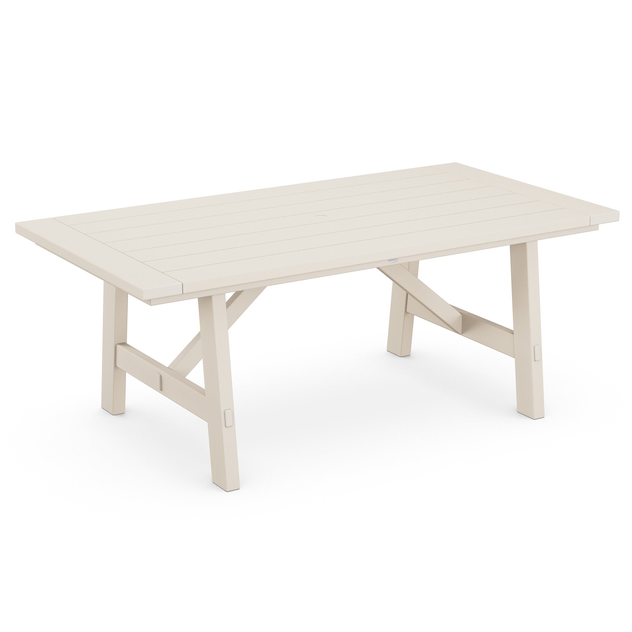 POLYWOOD Rustic Farmhouse 39" x 75" Dining Table 7