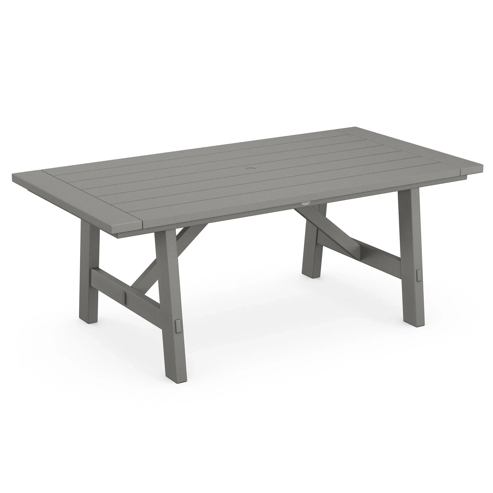POLYWOOD Rustic Farmhouse 39" x 75" Dining Table 2