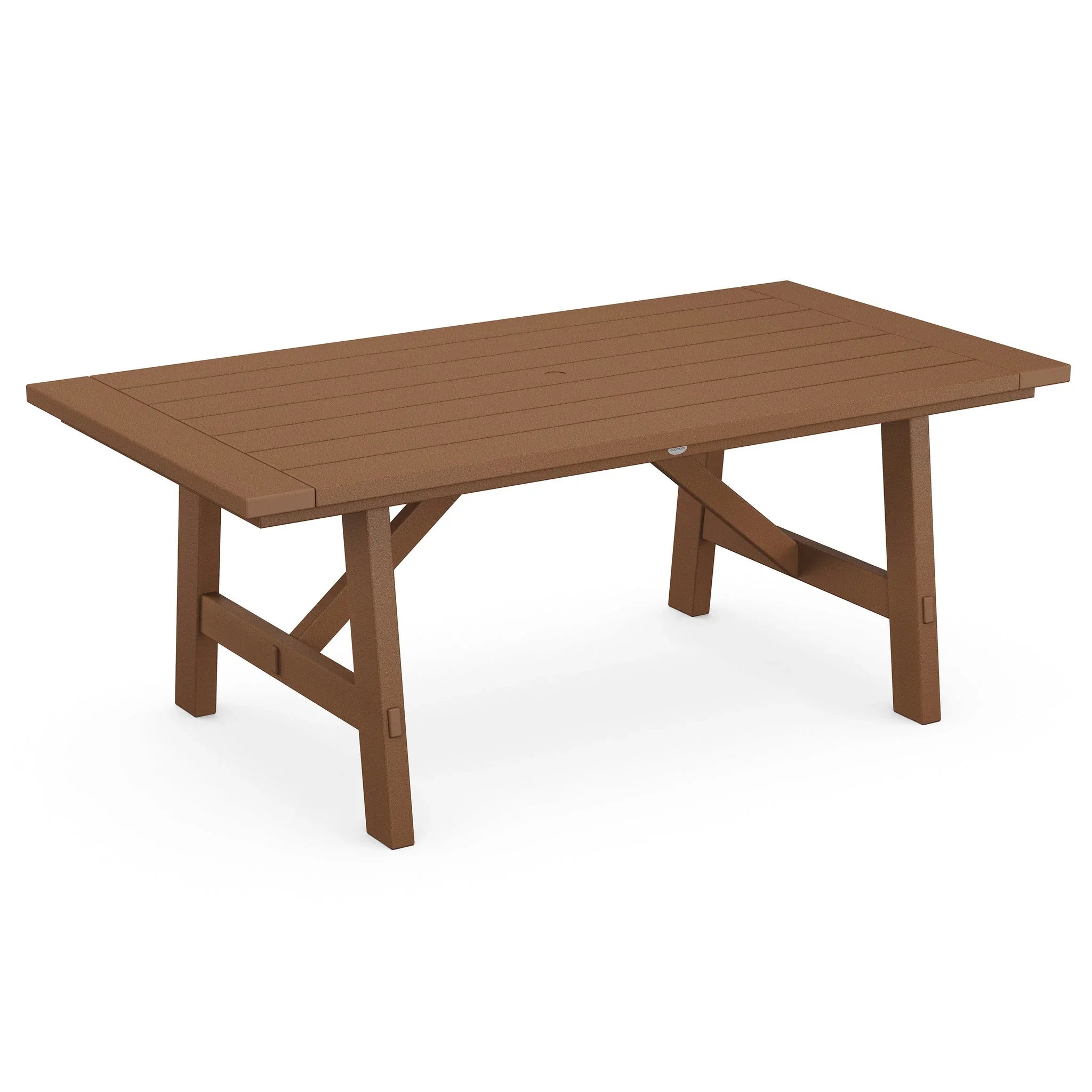 POLYWOOD Rustic Farmhouse 39" x 75" Dining Table 5