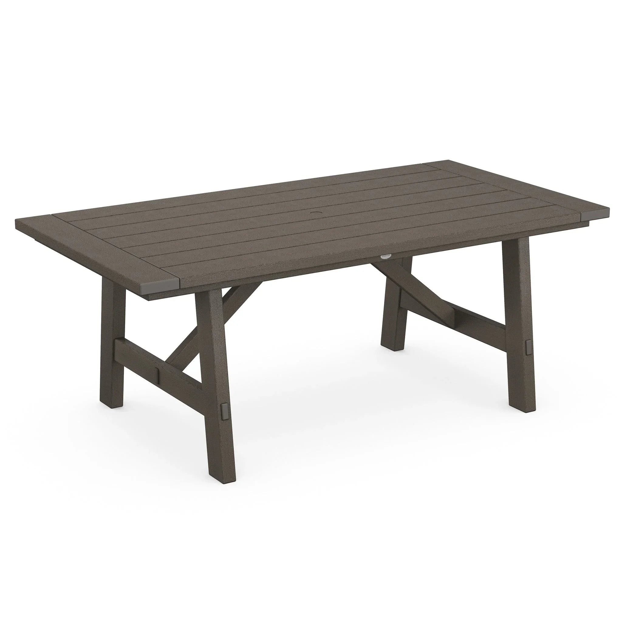 POLYWOOD Rustic Farmhouse 39" x 75" Dining Table 8