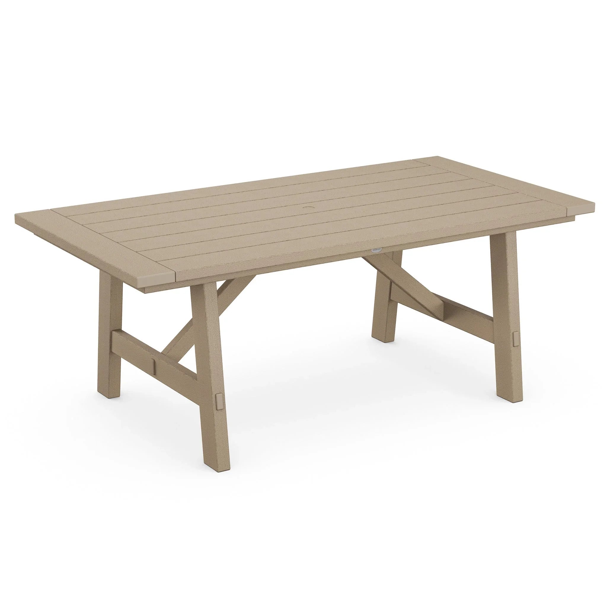 POLYWOOD Rustic Farmhouse 39" x 75" Dining Table 9