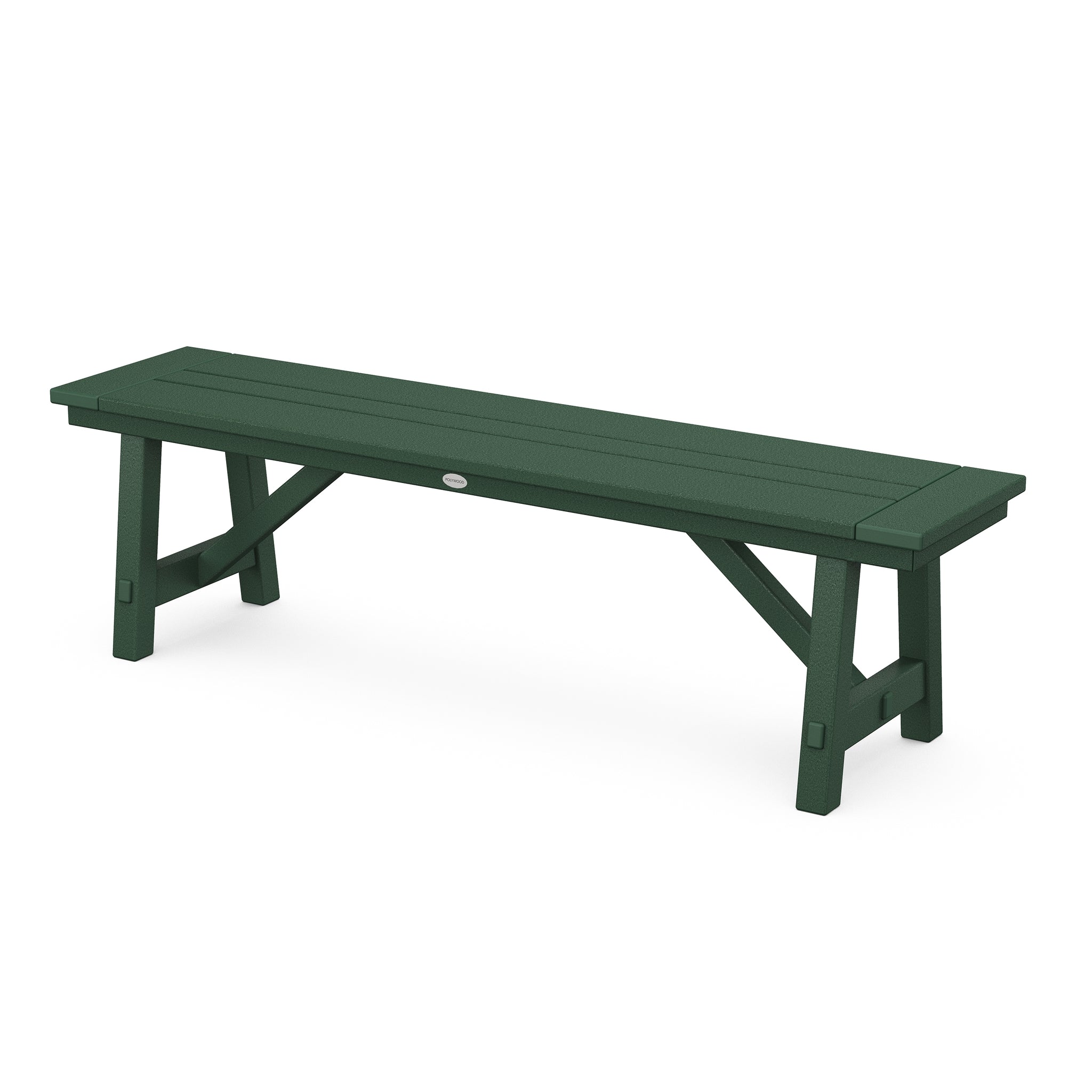 POLYWOOD Rustic Farmhouse 60" Backless Bench 3